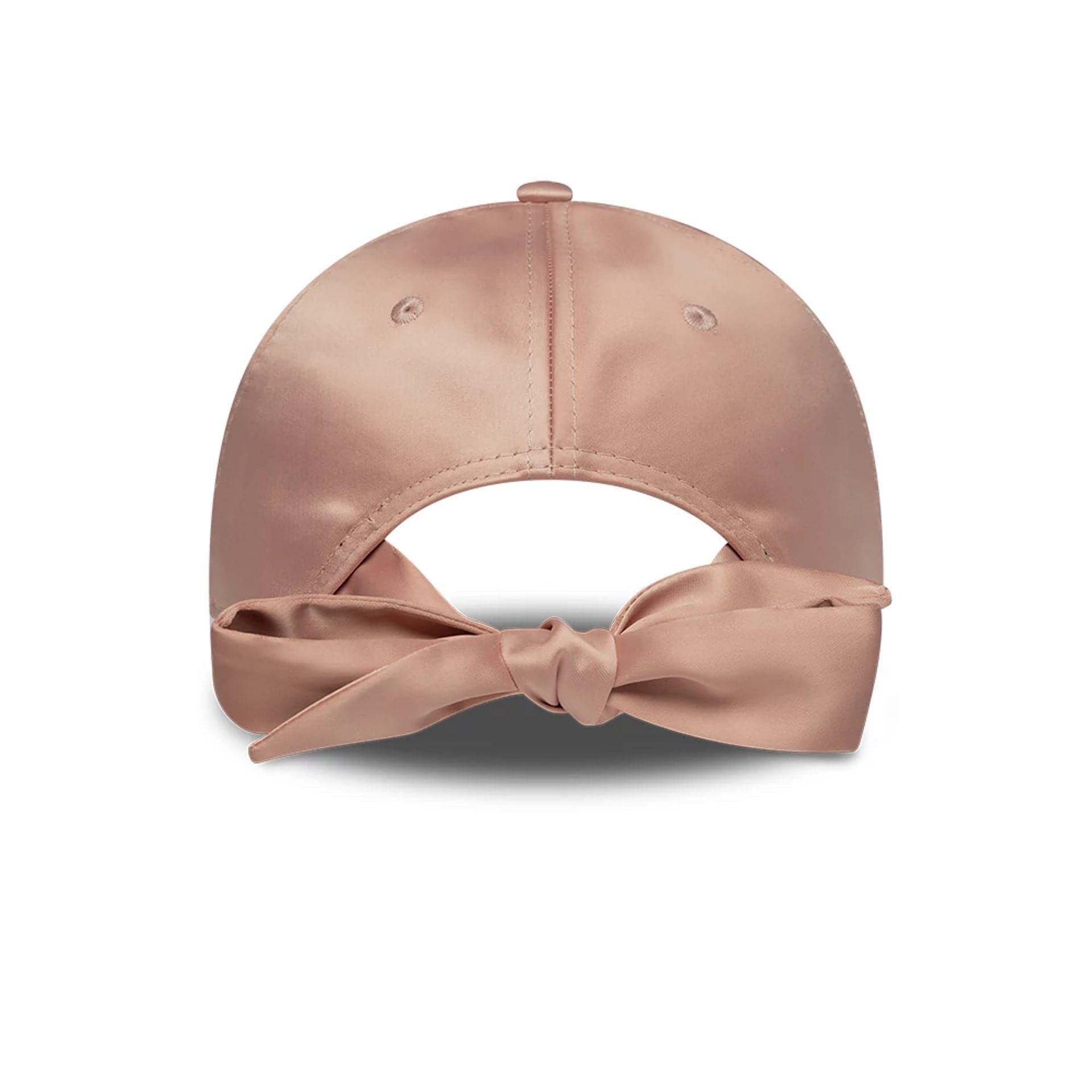 This is a New York Yankees Womens Satin Bow Pastel Pink 9TWENTY Adjustable Cap 2