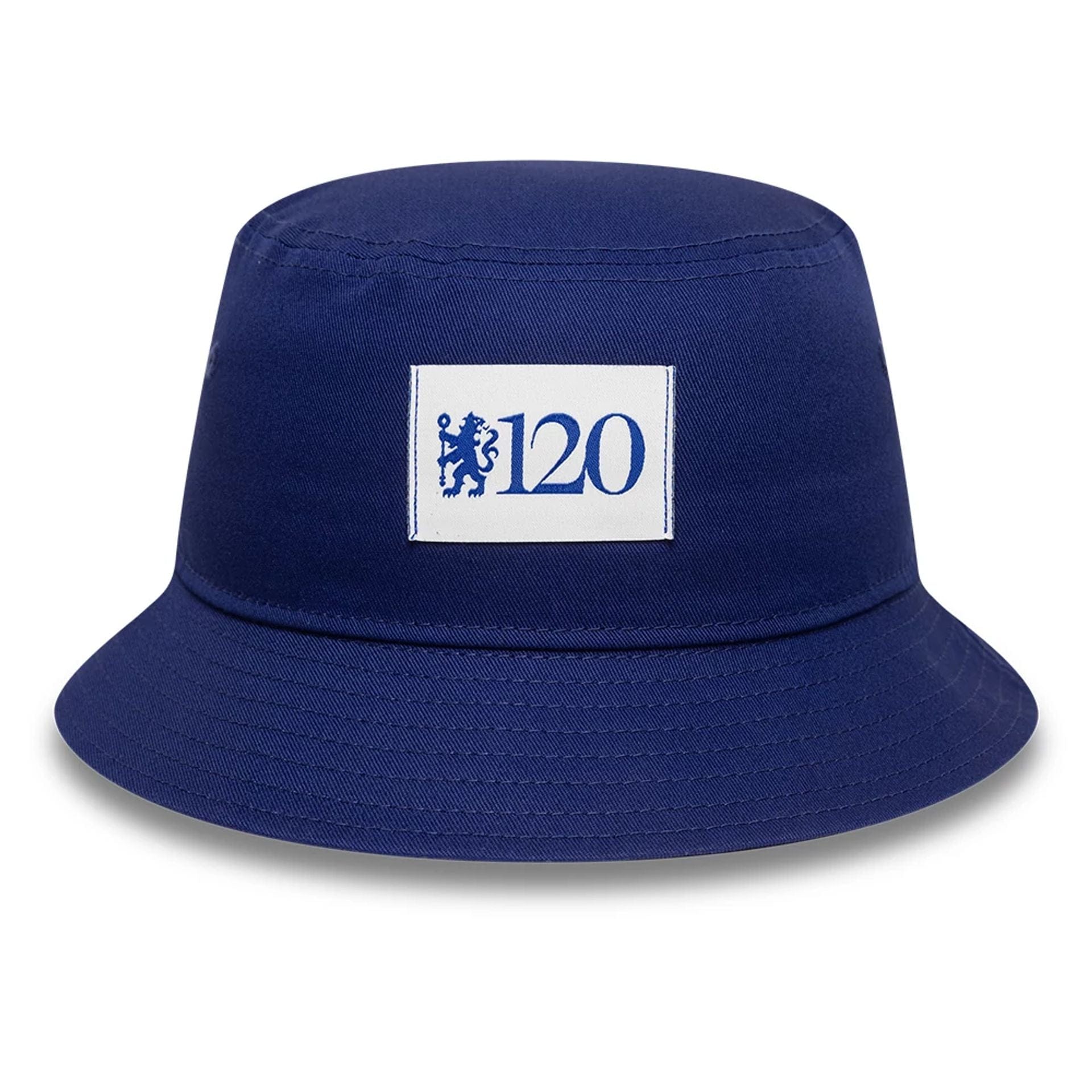 This is a Chelsea FC Lion Crest Patch Dark Blue Bucket Hat 1
