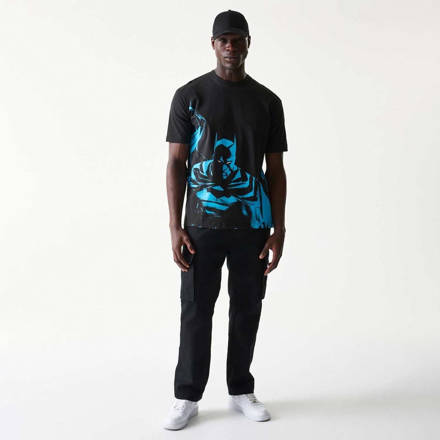 The Male model is wearing Batman Black T-Shirt 8