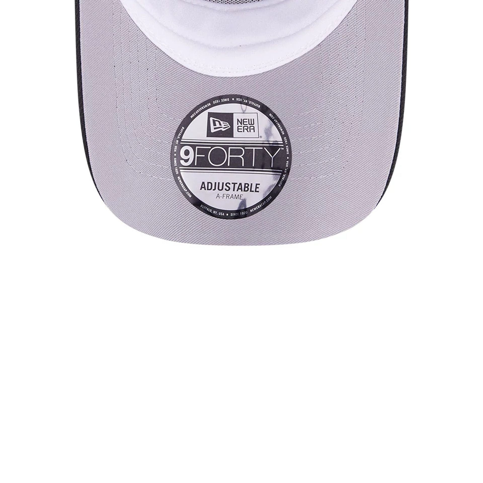 This is a LA Dodgers Ornate Visor Black 9FORTY A-Frame Adjustable Cap 2