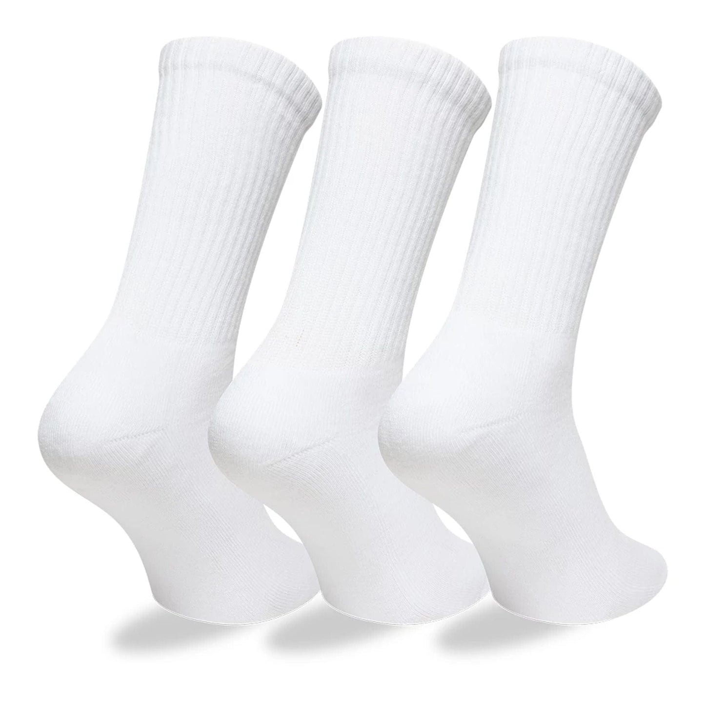 This is a Alpine Racing Alpine Logo White 3 Pack Crew Socks 3
