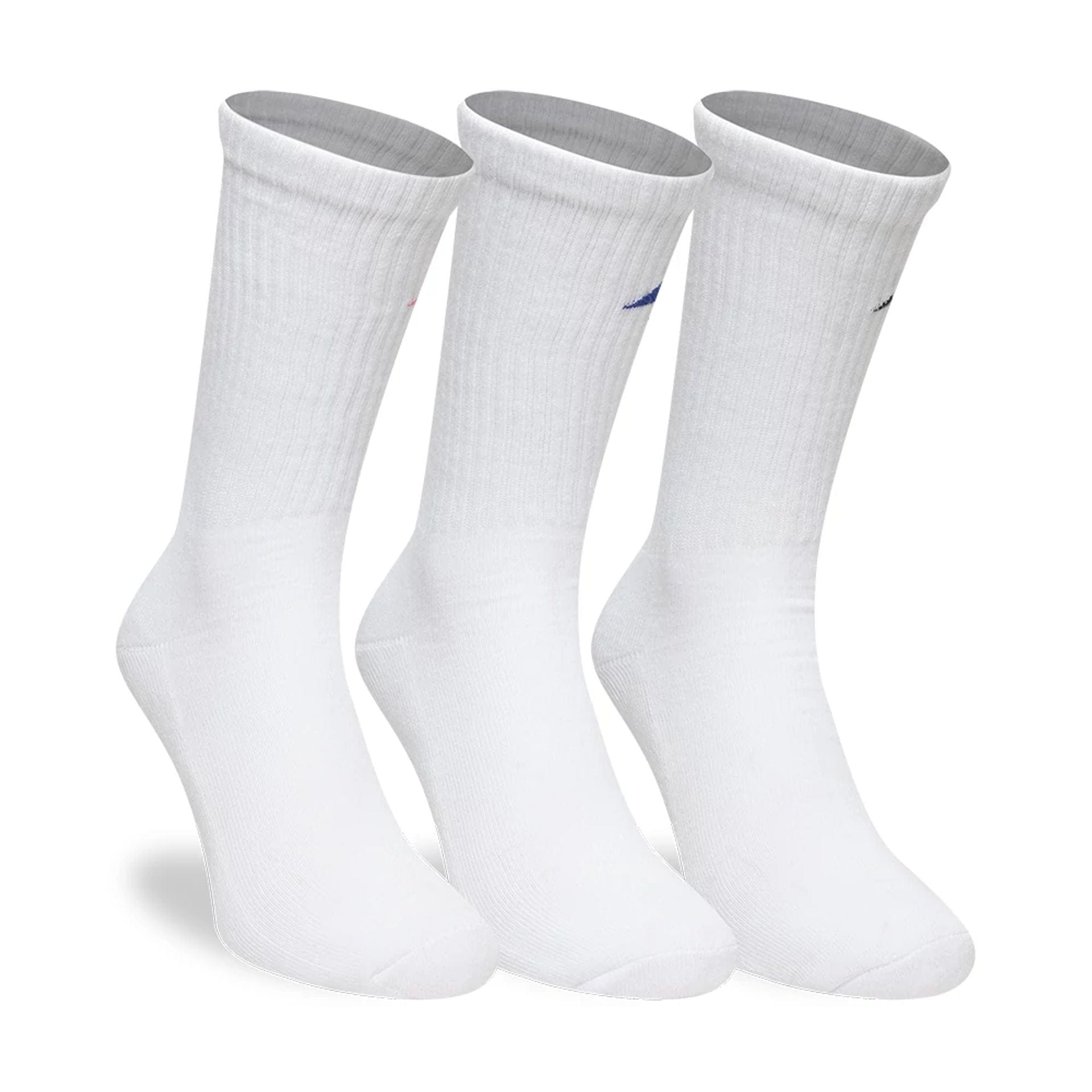 This is a Alpine Racing Alpine Logo White 3 Pack Crew Socks 2