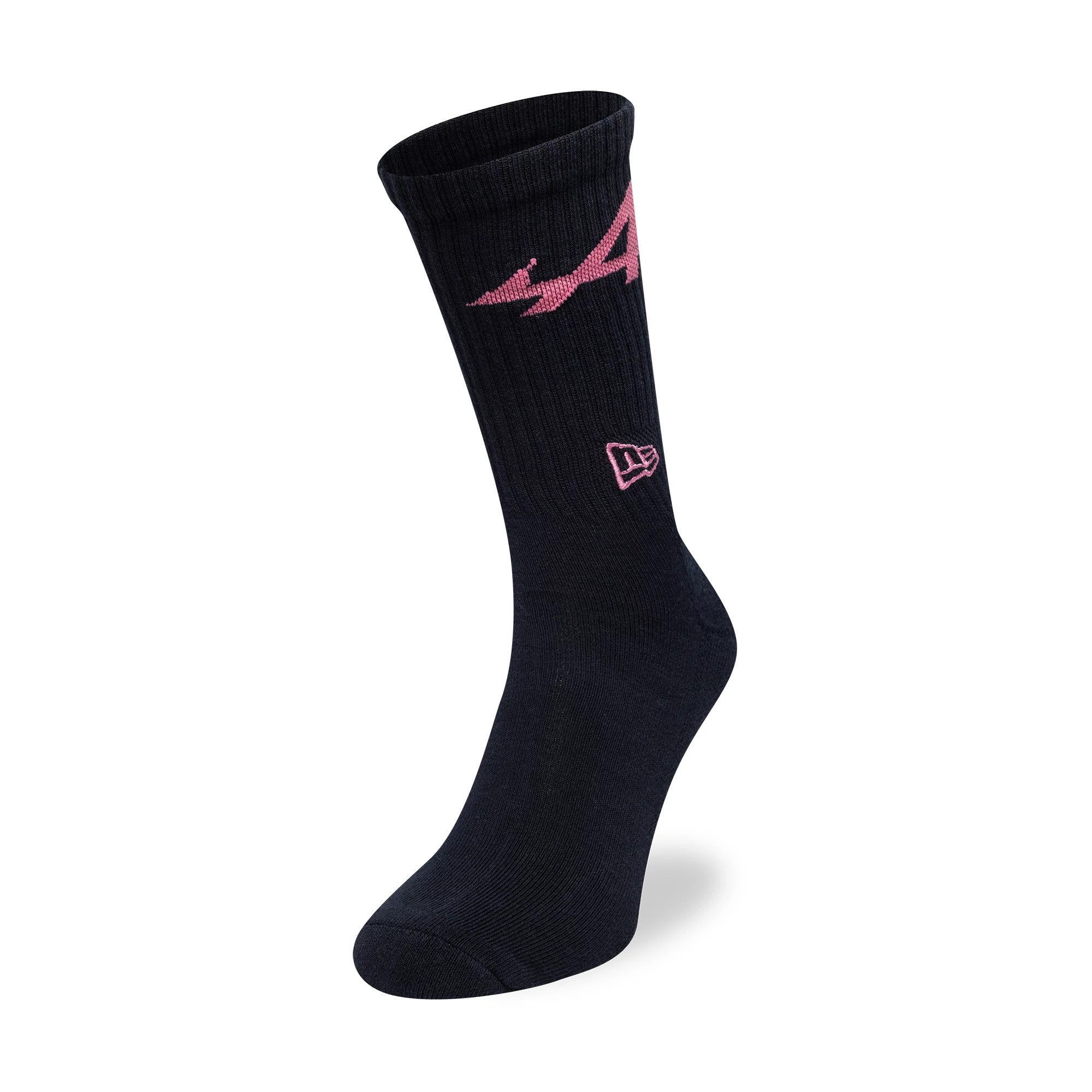 This is a Alpine Racing Alpine Logo Navy 3 Pack Crew Socks 3