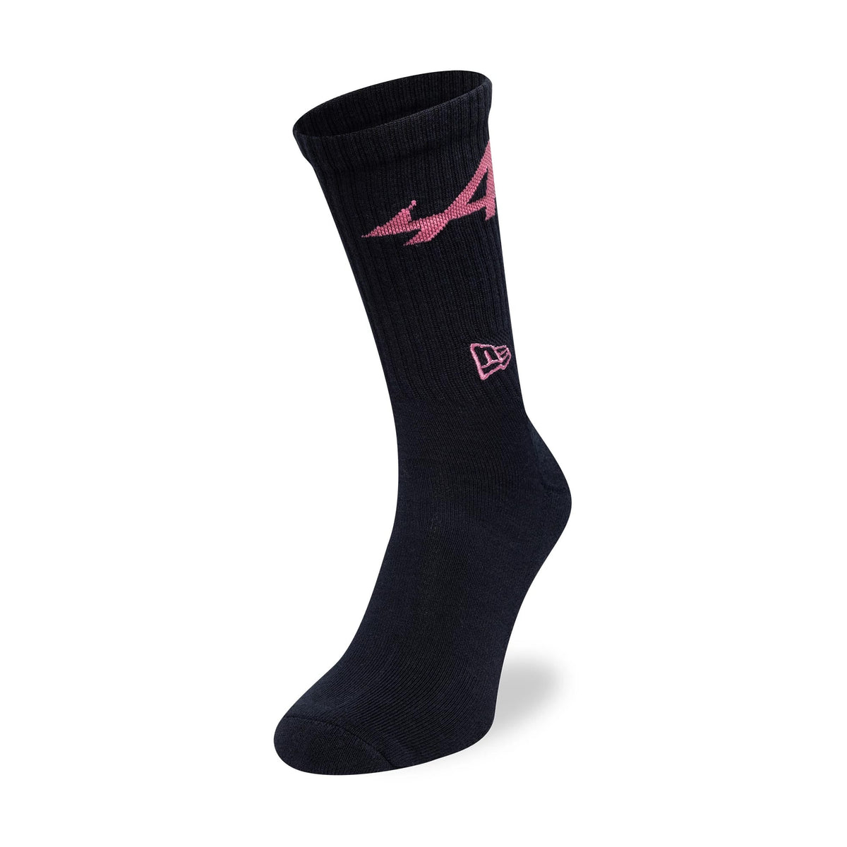 This is a Alpine Racing Alpine Logo Navy 3 Pack Crew Socks 3