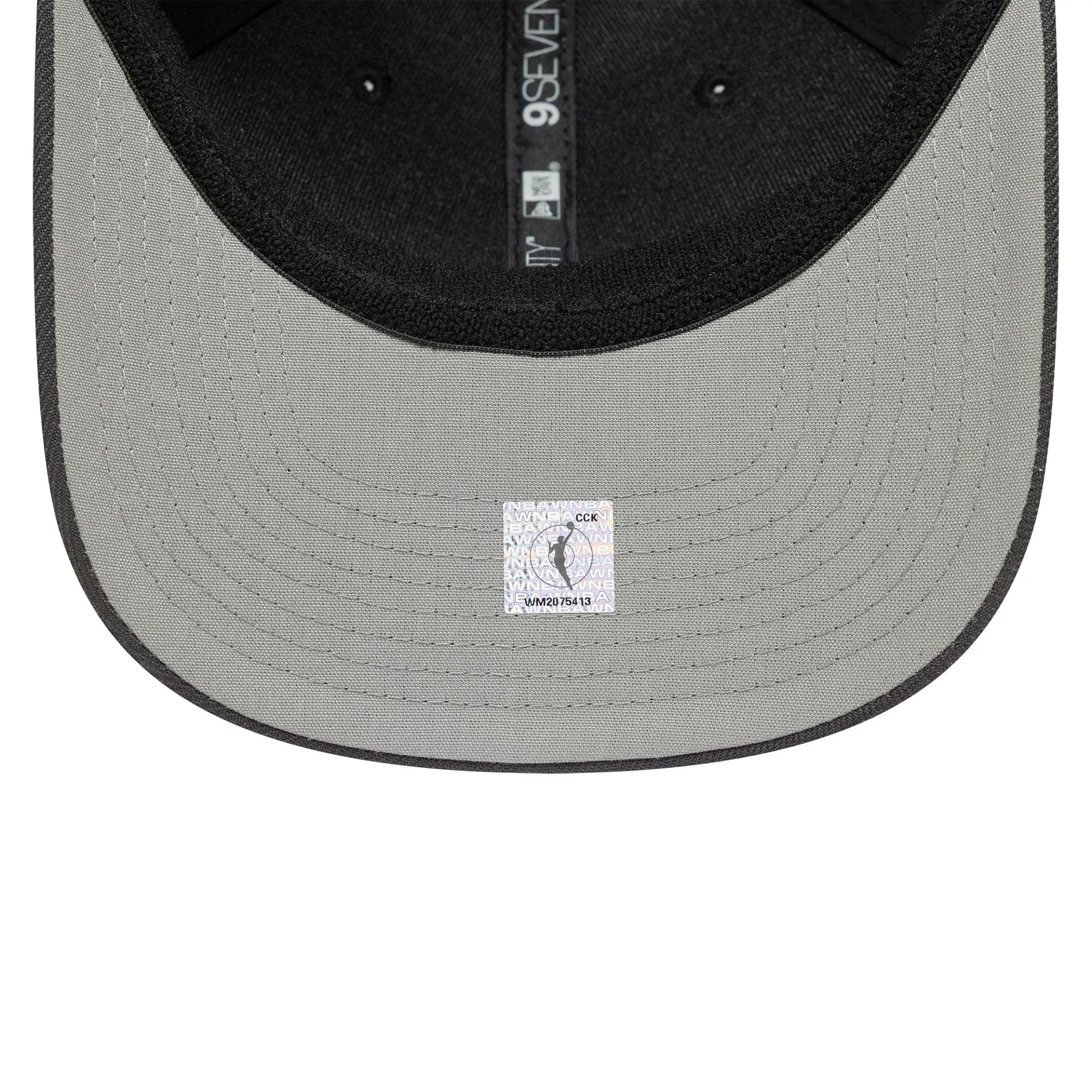This is a WNBA 2025 All Star Game Logo Black 9SEVENTY Stretch Snap Adjustable Cap 2