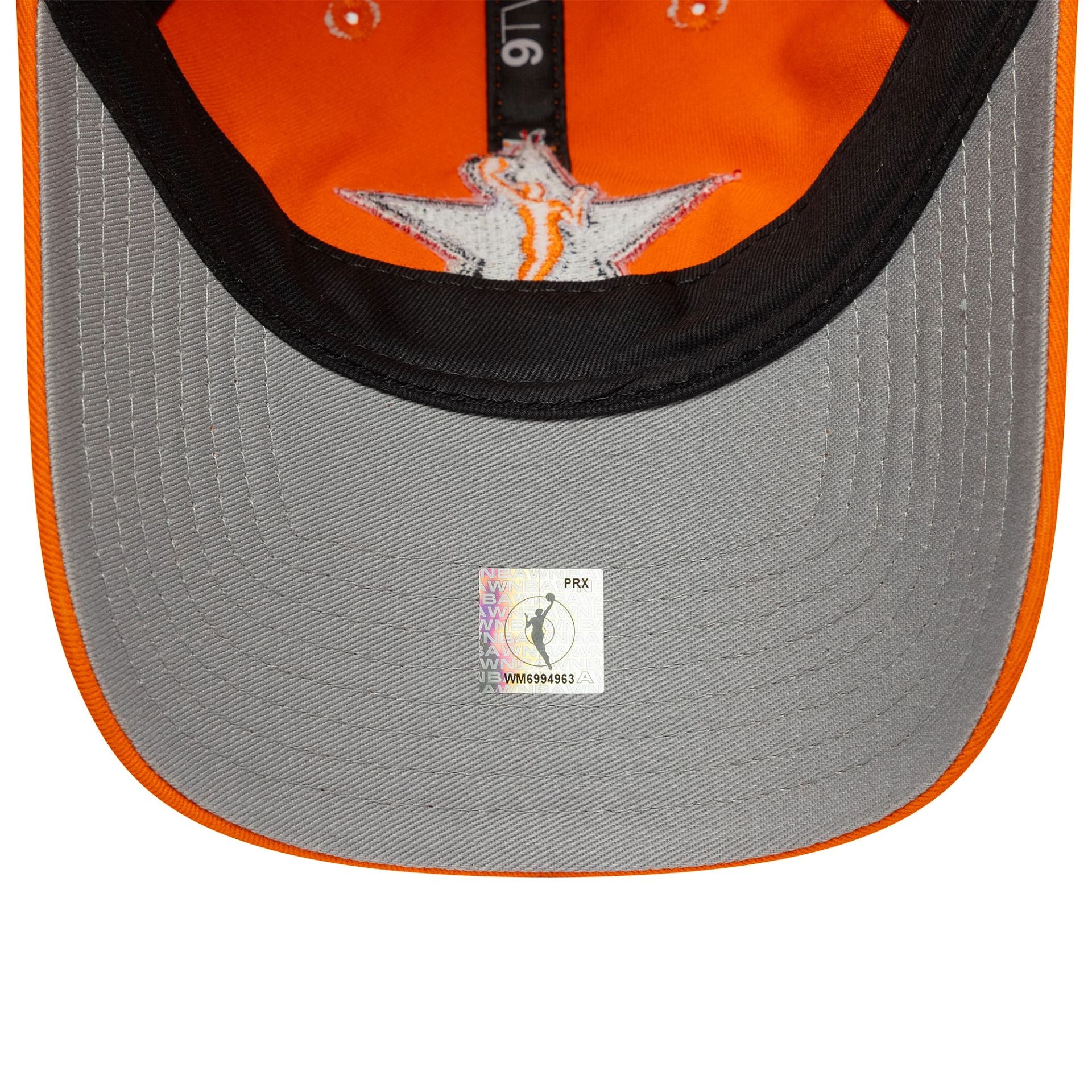 This is a WNBA 2025 All Star Game Logo Orange 9TWENTY Adjustable Cap 2