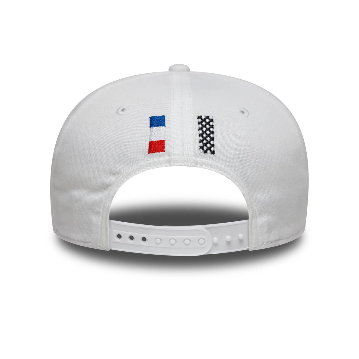 Pictured is this 24HR Le Mans Core White 9SEVENTY Stretch Snap Adjustable Cap 4