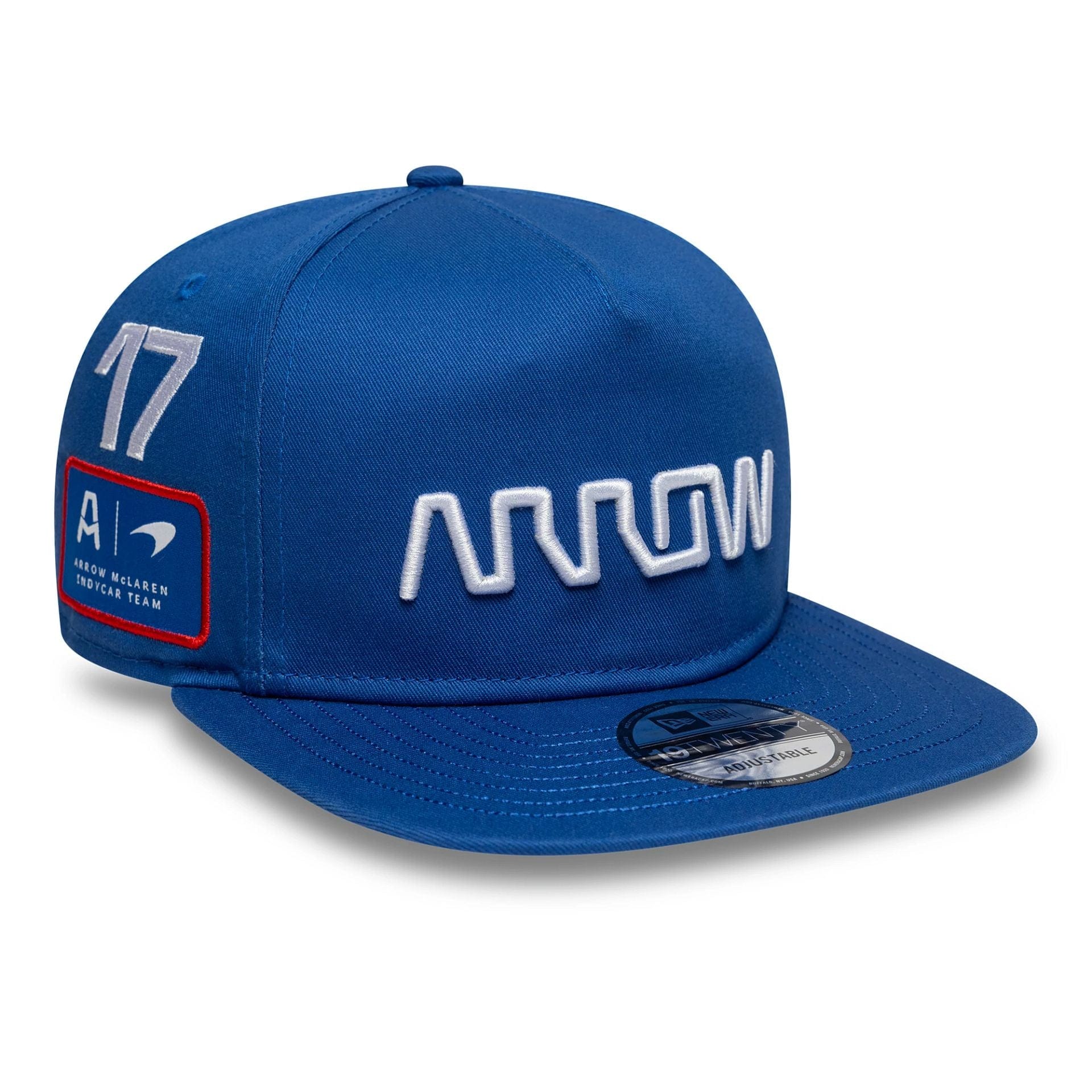This is a Arrow McLaren Indycar Kyle Larson Blue Golfer Adjustable Cap 1