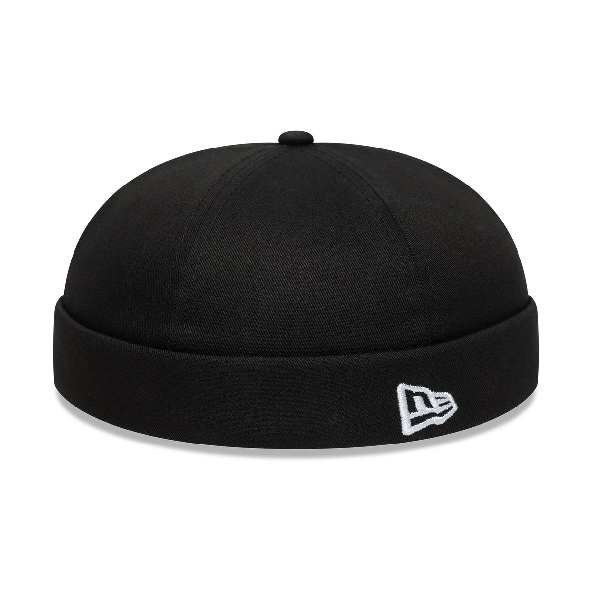 This is a Cotton Twill Docker Black Skull Knit Beanie Hat 2