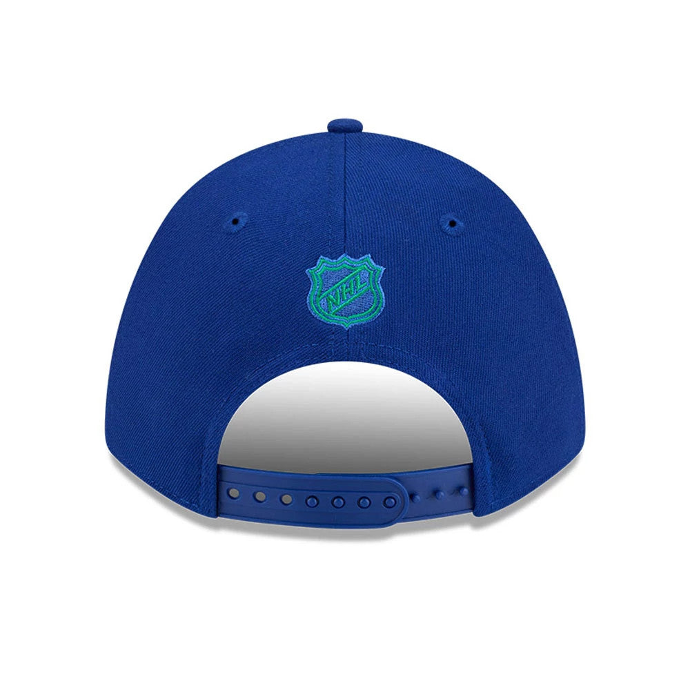 This is a Vancouver Canucks NHL Team Blue 9FORTY M-Crown Adjustable Cap 7