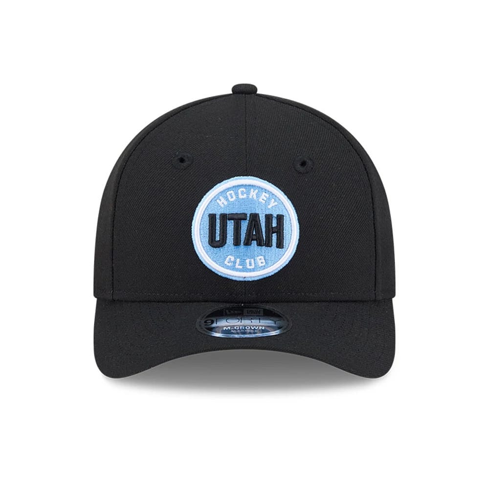 This is a Utah Mammoth NHL Team Black 9FORTY M-Crown Adjustable Cap 3