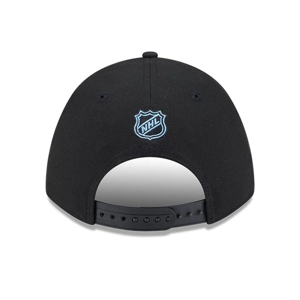 This is a Utah Mammoth NHL Team Black 9FORTY M-Crown Adjustable Cap 7