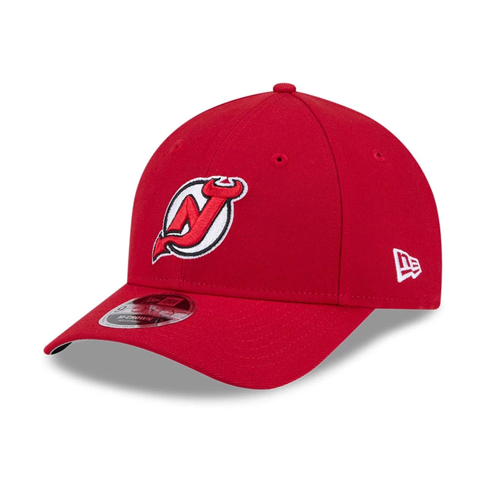 This is a New Jersey Devils NHL Team Red 9FORTY M-Crown Adjustable Cap 1