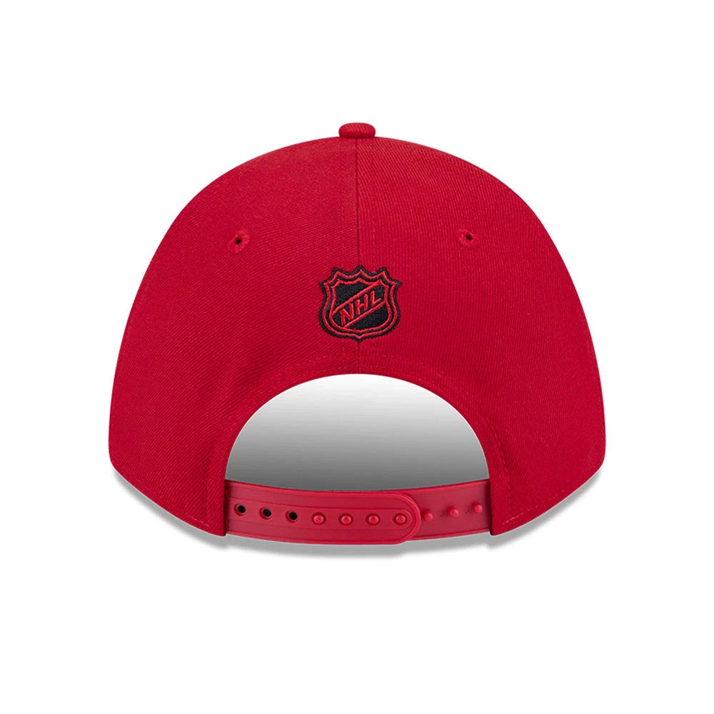This is a New Jersey Devils NHL Team Red 9FORTY M-Crown Adjustable Cap 7