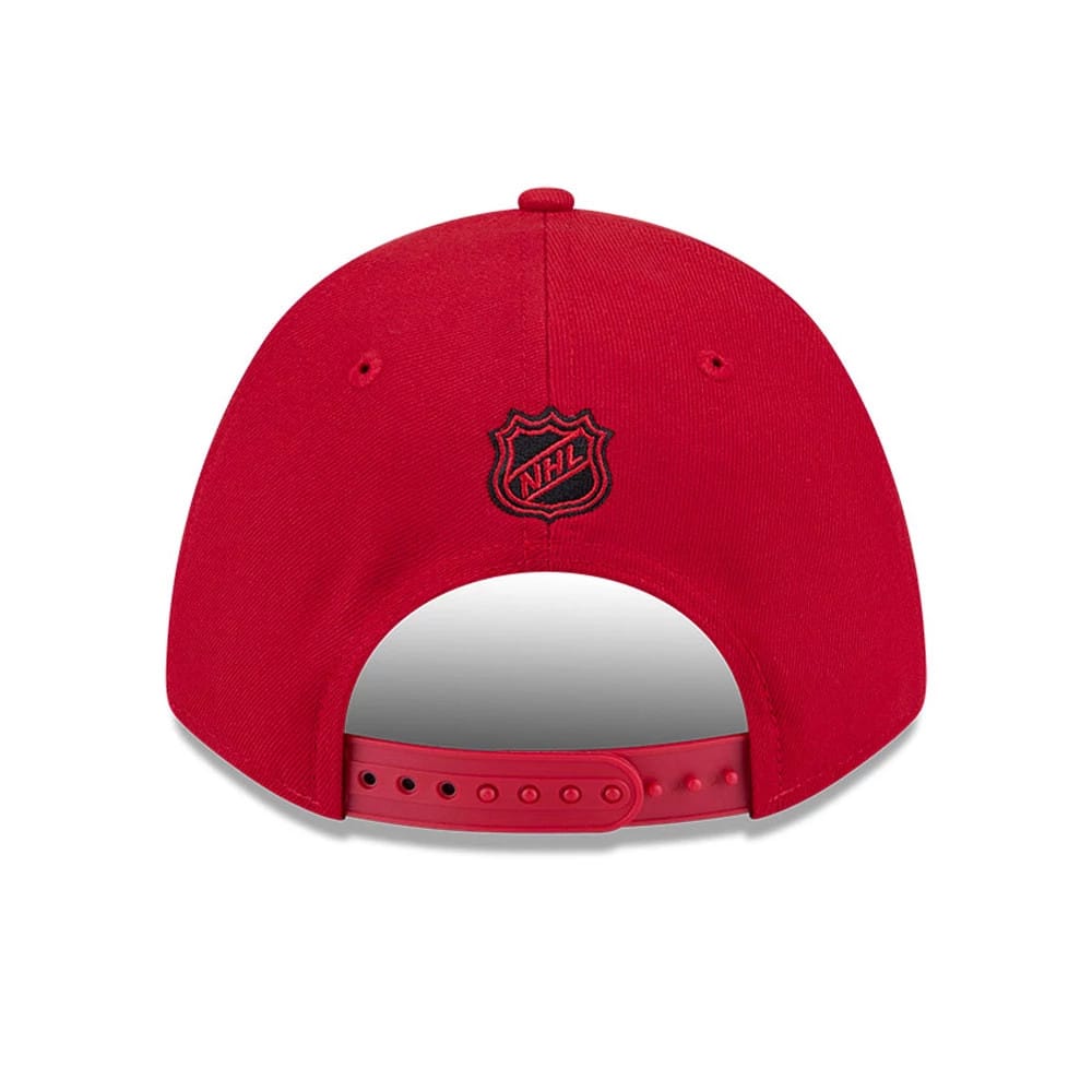 This is a New Jersey Devils NHL Team Red 9FORTY M-Crown Adjustable Cap 7