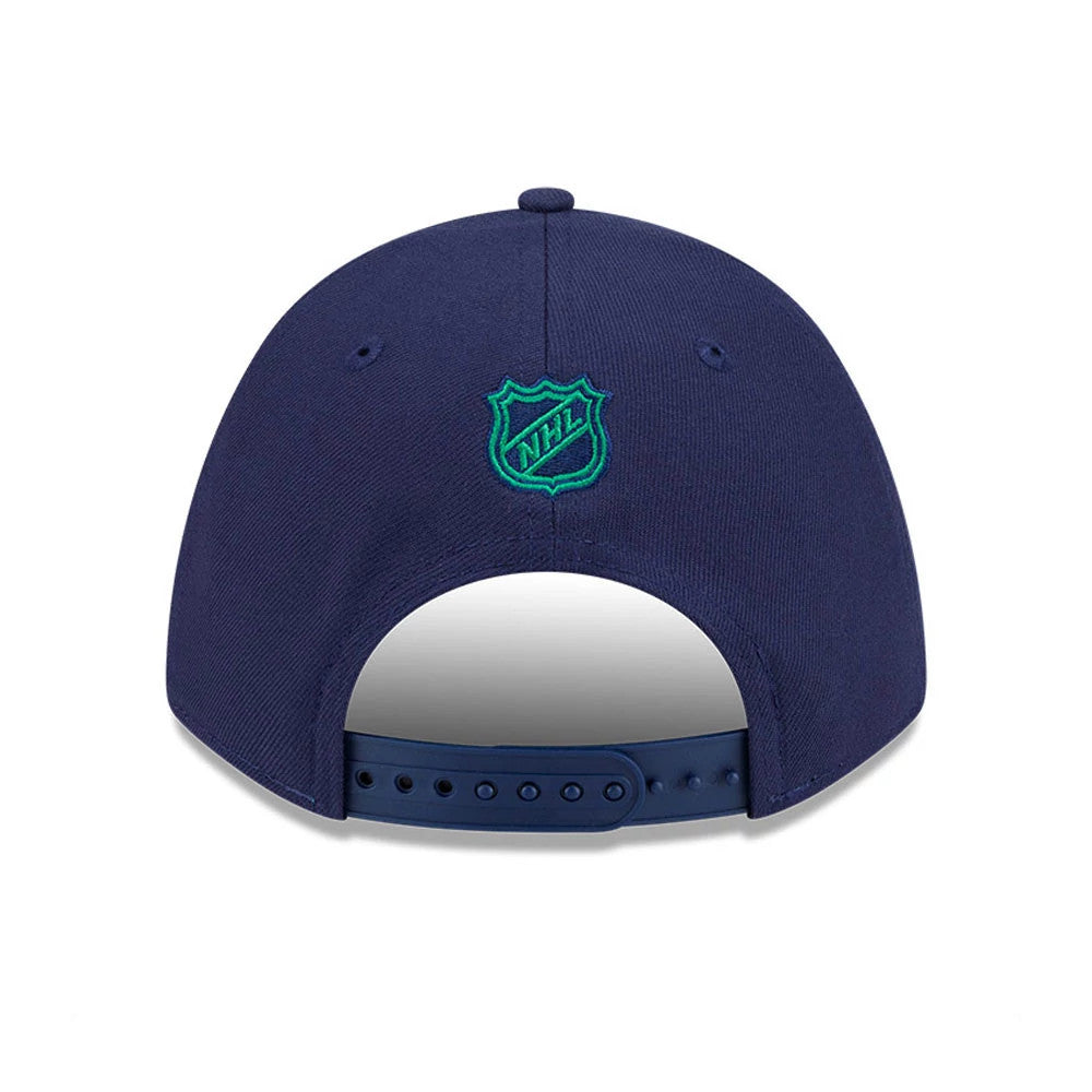 This is a Hartford Whalers NHL Team Navy 9FORTY M-Crown Adjustable Cap 7