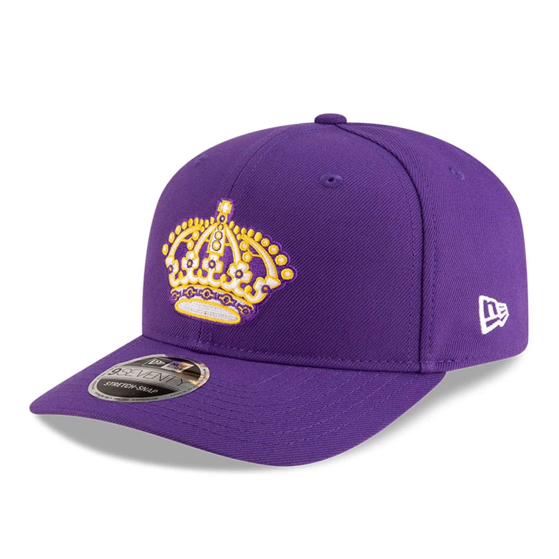 This is a LA Kings NHL Team Purple 9SEVENTY Stretch Snap Adjustable Cap 1