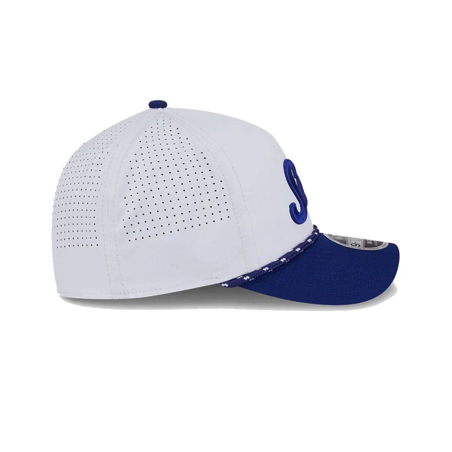This is a Majesticks LIV Golf 2025 White 9FORTY M-Crown Adjustable Cap 7