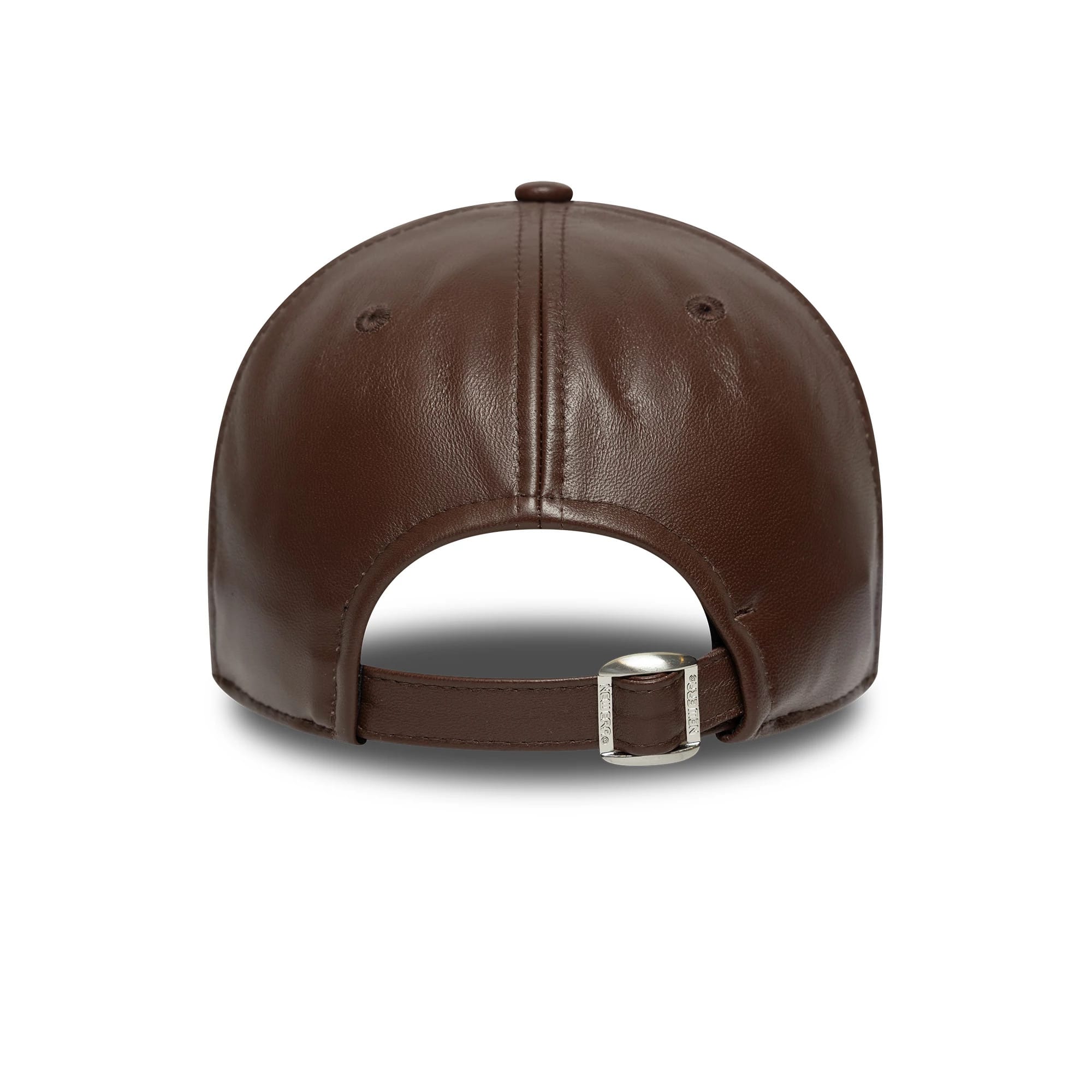 This is a New York Yankees MLB Leather Dark Brown 9FORTY M-Crown Adjustable Cap 4