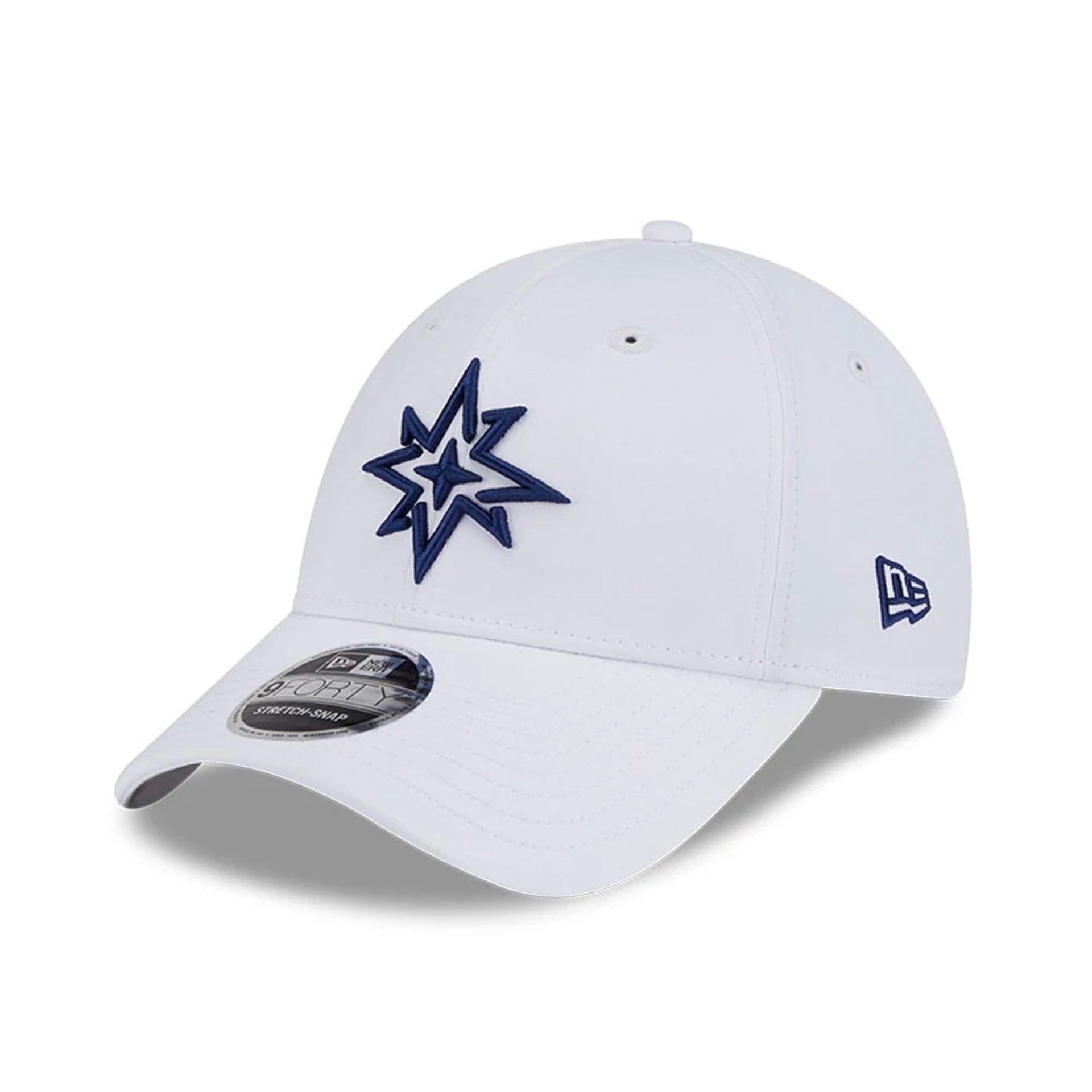 This is a Majesticks LIV Golf 2025 White 9FORTY Adjustable Cap 1