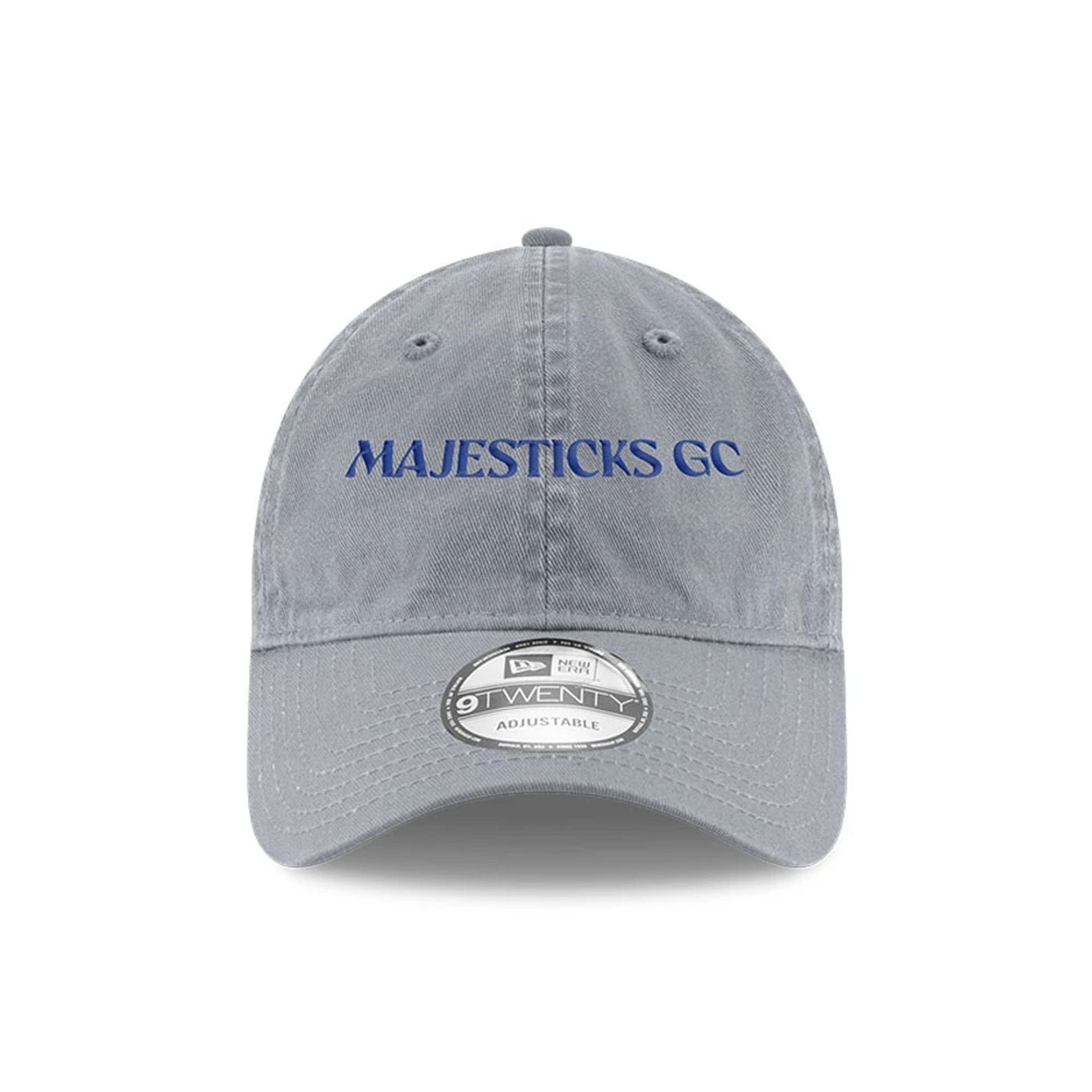 This is a Majesticks LIV Golf 2025 Grey 9TWENTY Adjustable Cap 2