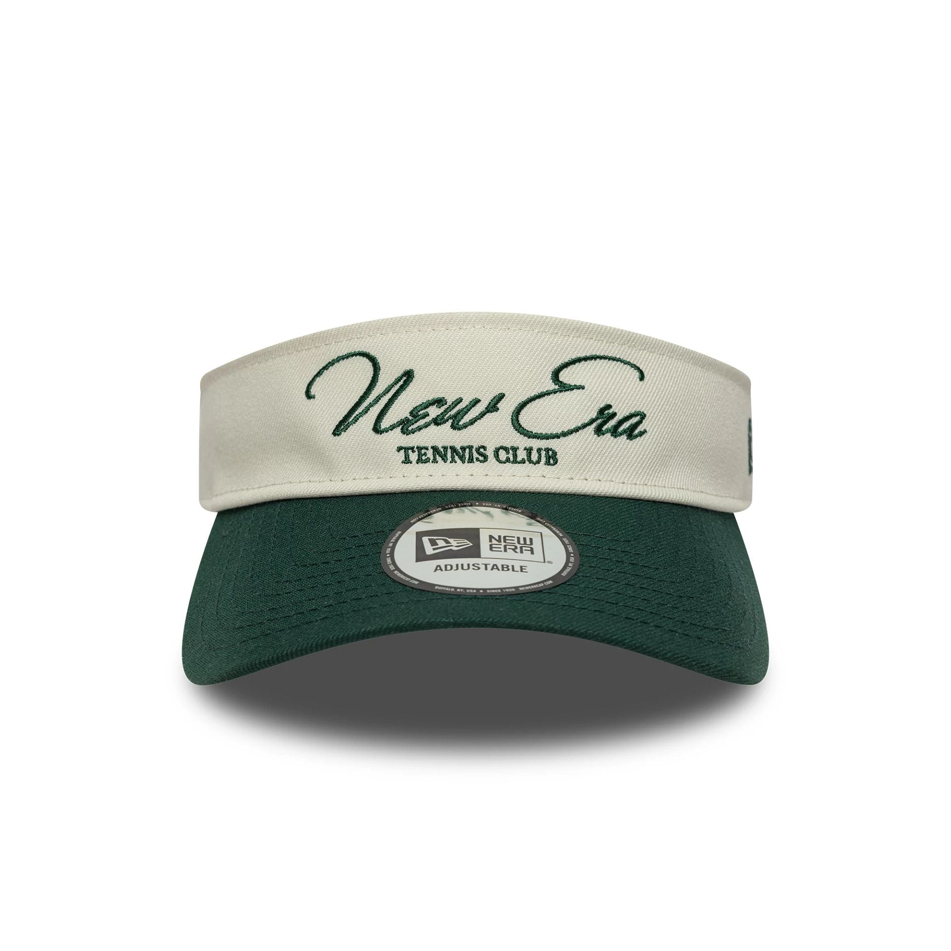 This is a New Era Tennis Club Light Beige Visor Cap 2