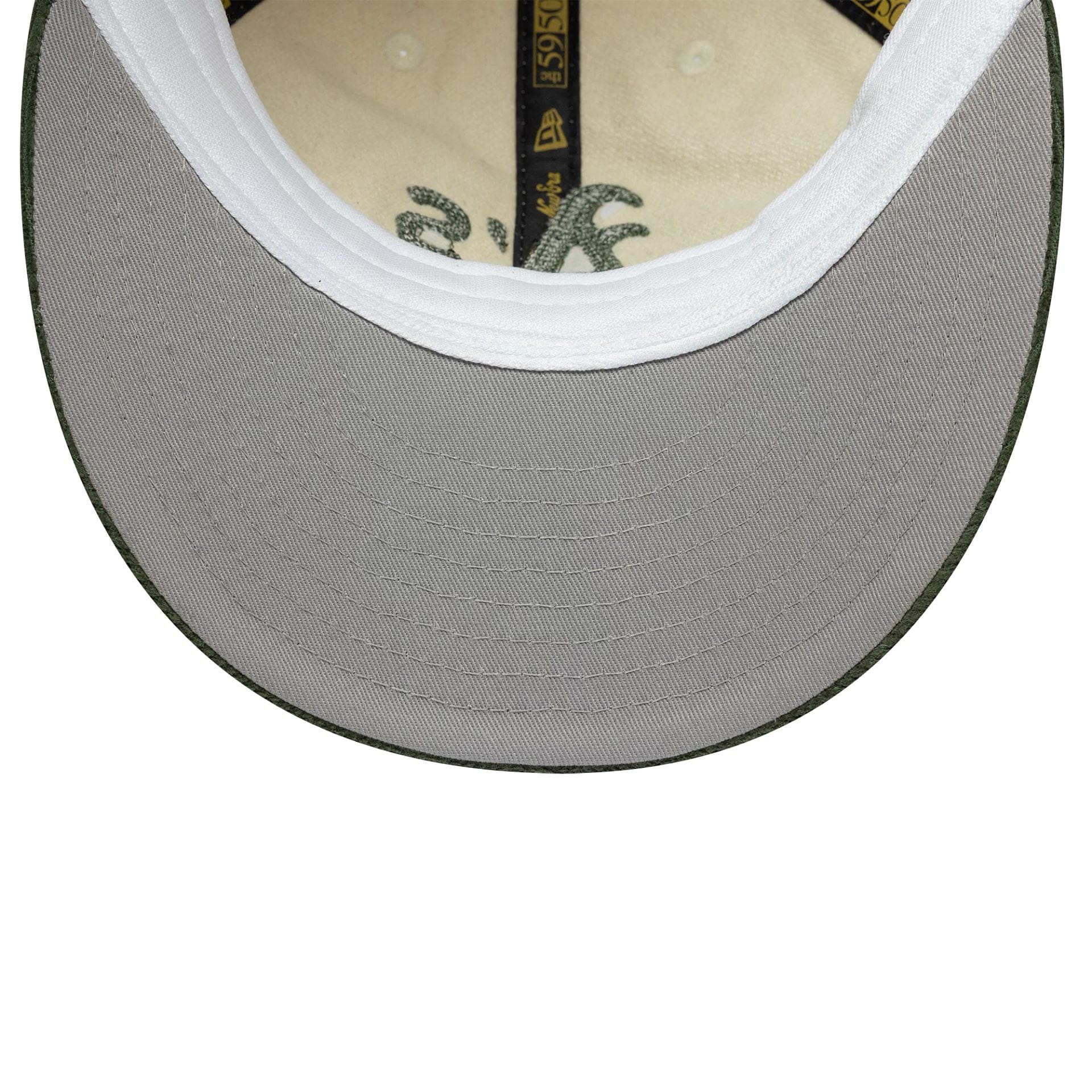This is a Oakland Athletics MLB 59FIFTY Day 2025 Cream Retro Crown 59FIFTY Fitted Cap 2