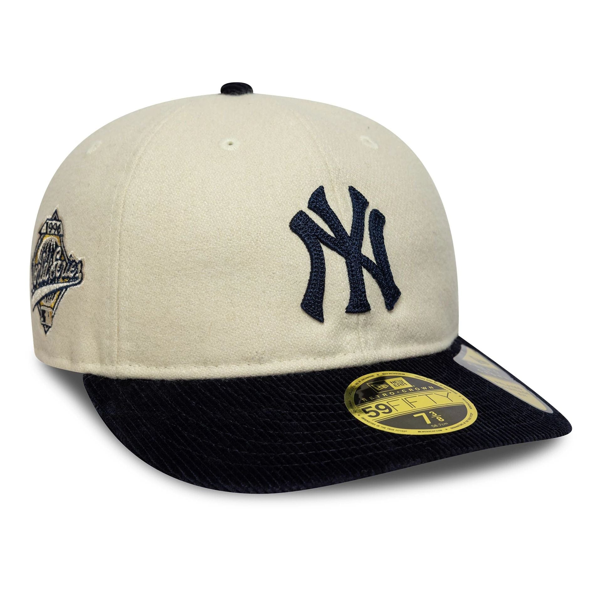 This is a New York Yankees MLB 59FIFTY Day 2025 Cream Retro Crown 59FIFTY Fitted Cap 1