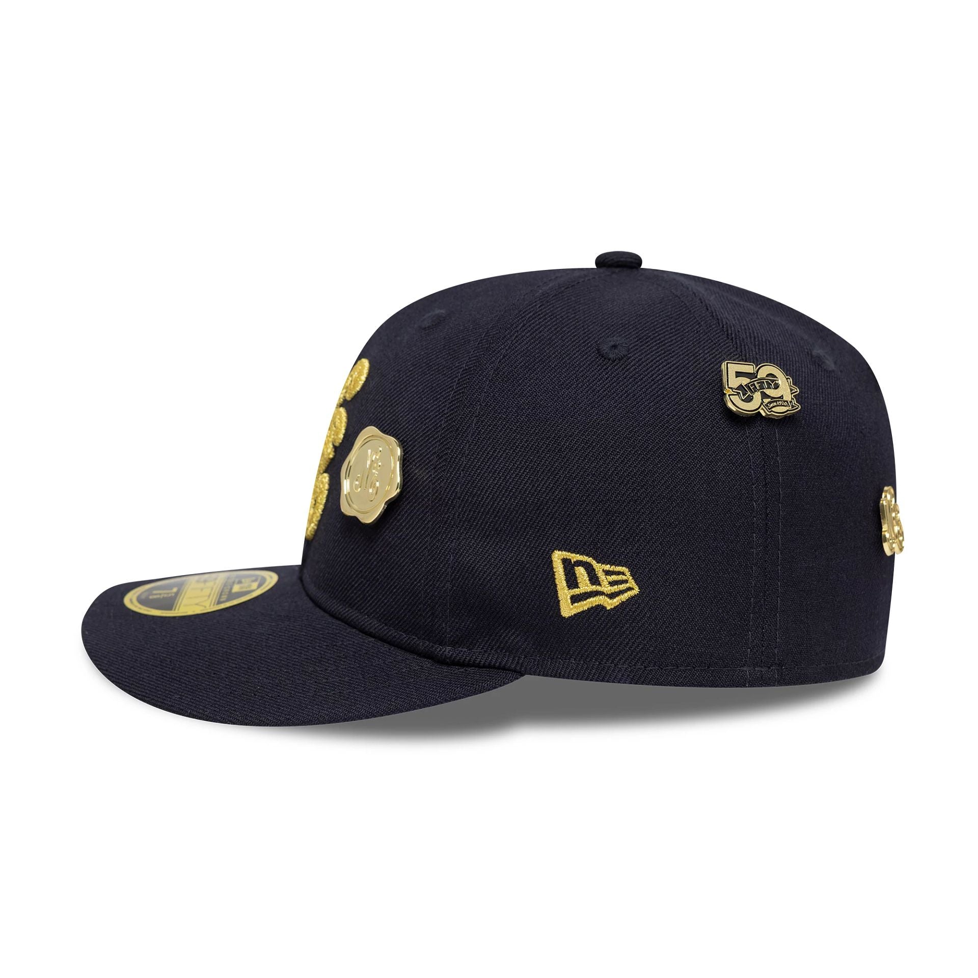 This is a New Era Wool 59FIFTY Day 2025 Navy Retro Crown 59FIFTY Fitted Cap 2