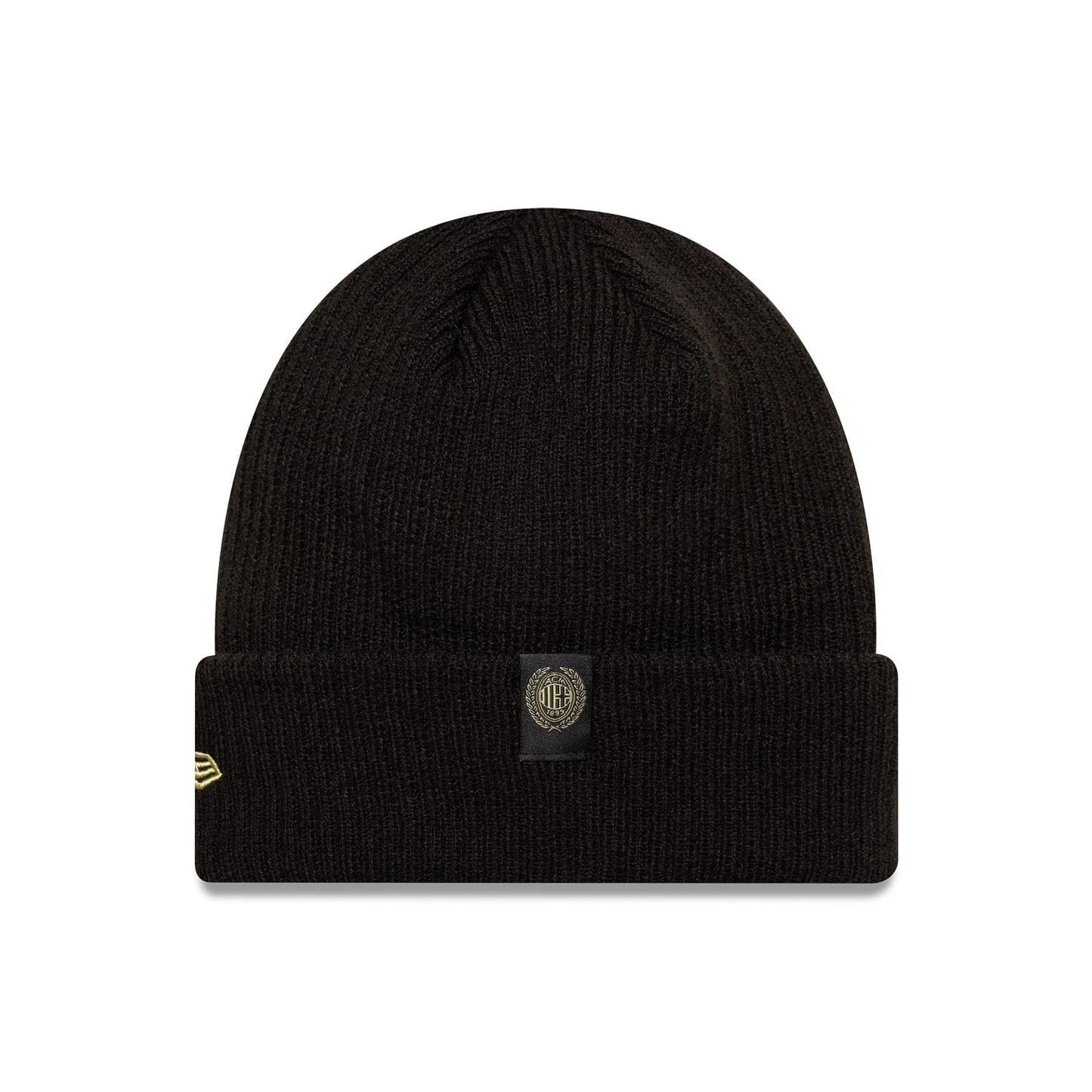 This is a AC Milan 1899 Black Cuff Knit Beanie Cap 2