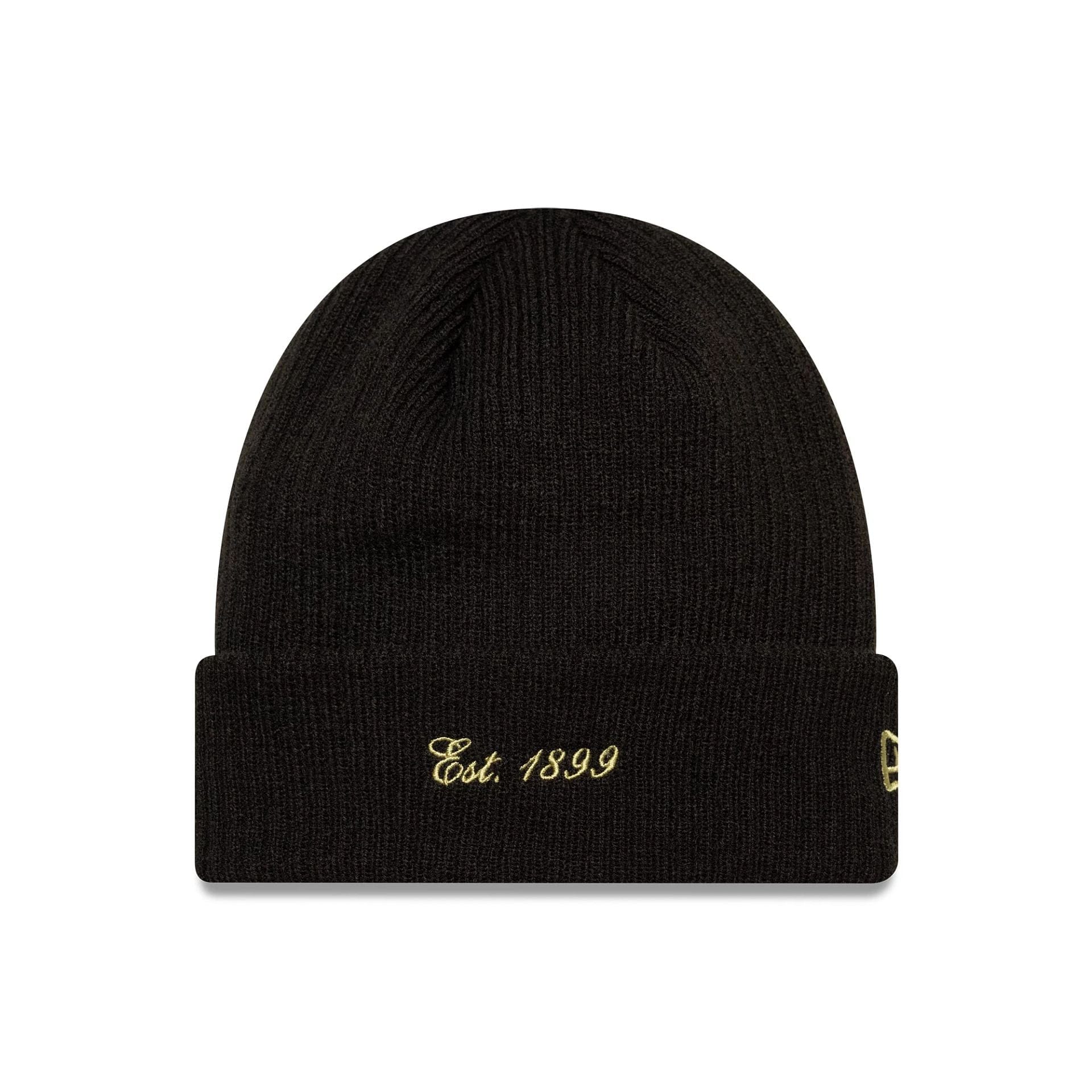 This is a AC Milan 1899 Black Cuff Knit Beanie Cap 1