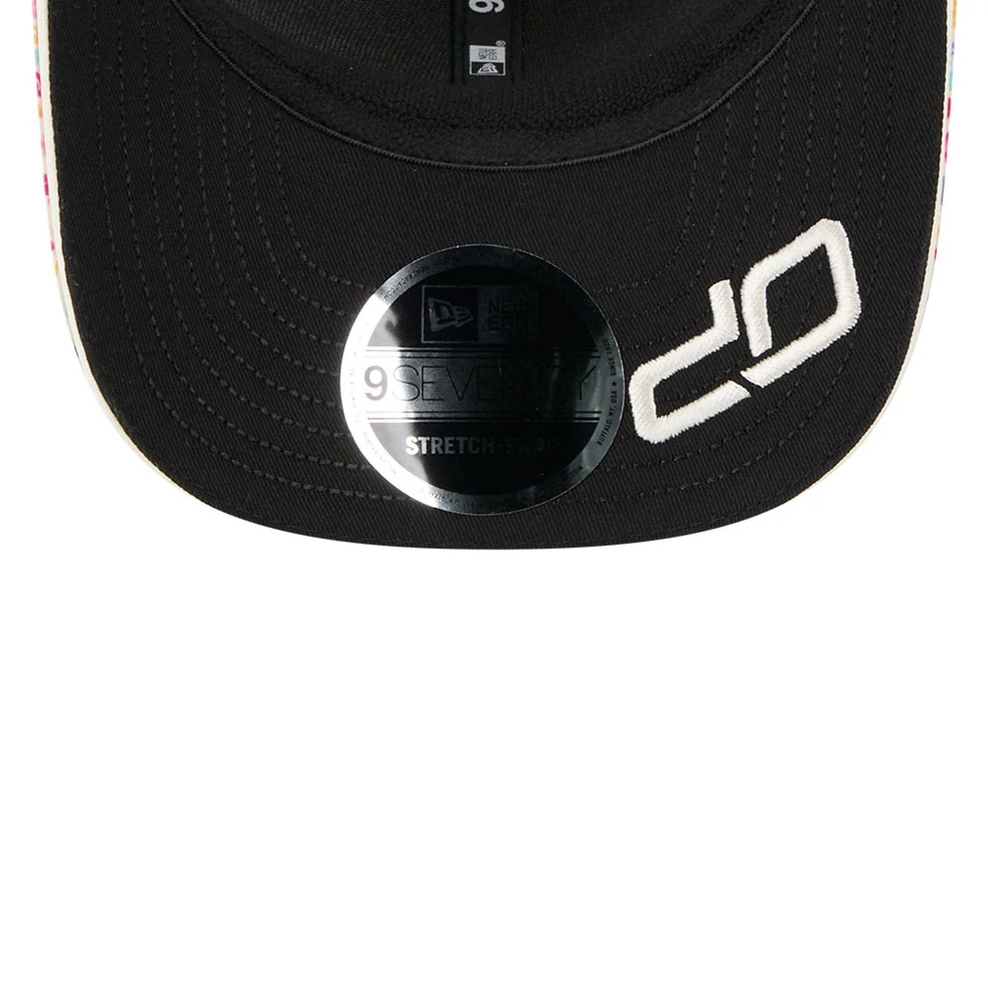 This is a McLaren Racing Oscar Piastri Mexico Race Special Cream 9SEVENTY Stretch Snap Adjustable Cap 2