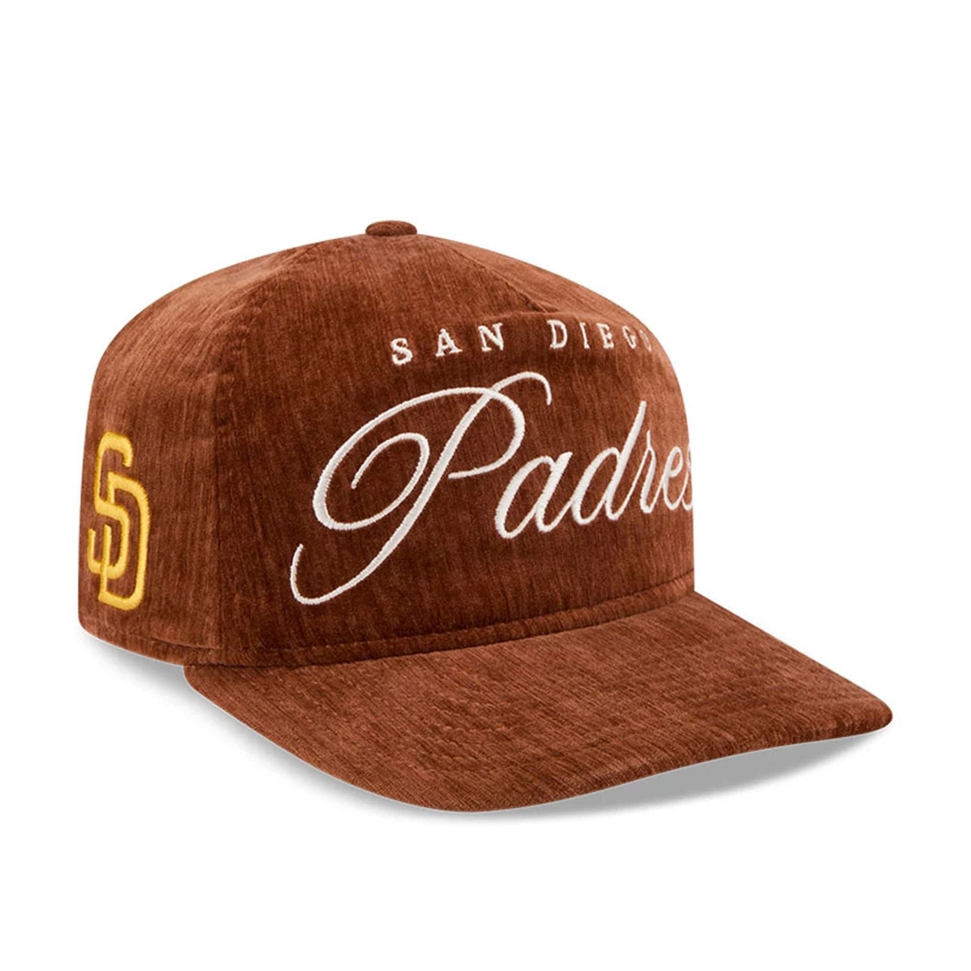 This is a San Diego Padres MLB Team Script Dark Brown 19TWENTY Adjustable Cap 1
