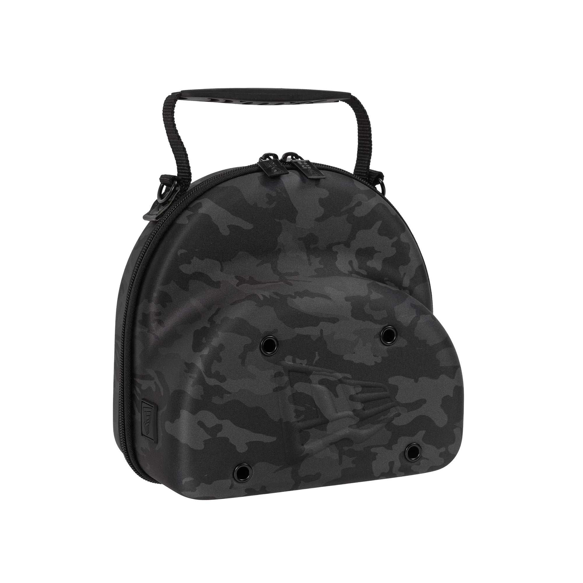 This is a New Era Camo Black 2Pk 59FIFTY Cap Carrier 3
