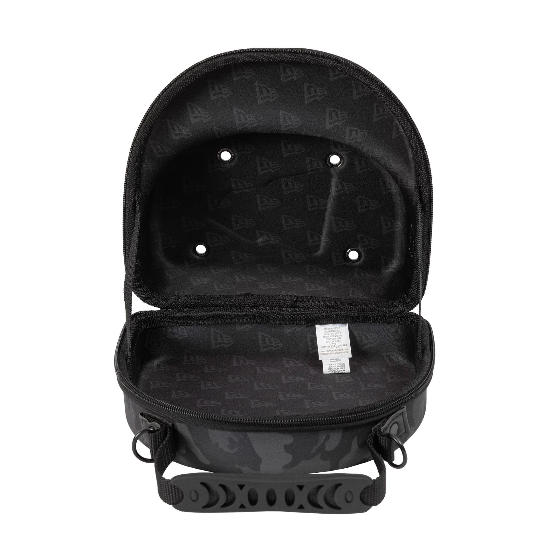 This is a New Era Camo Black 2Pk 59FIFTY Cap Carrier 2