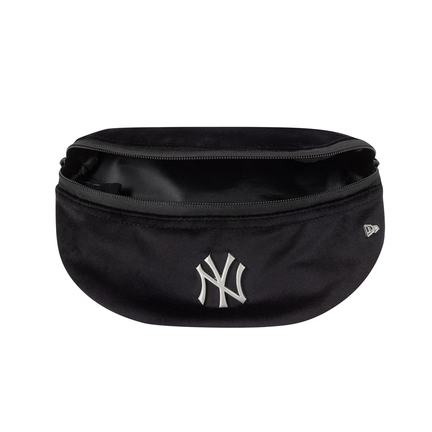 This is a New York Yankees MLB Velour Pin Black Waist Bag 5