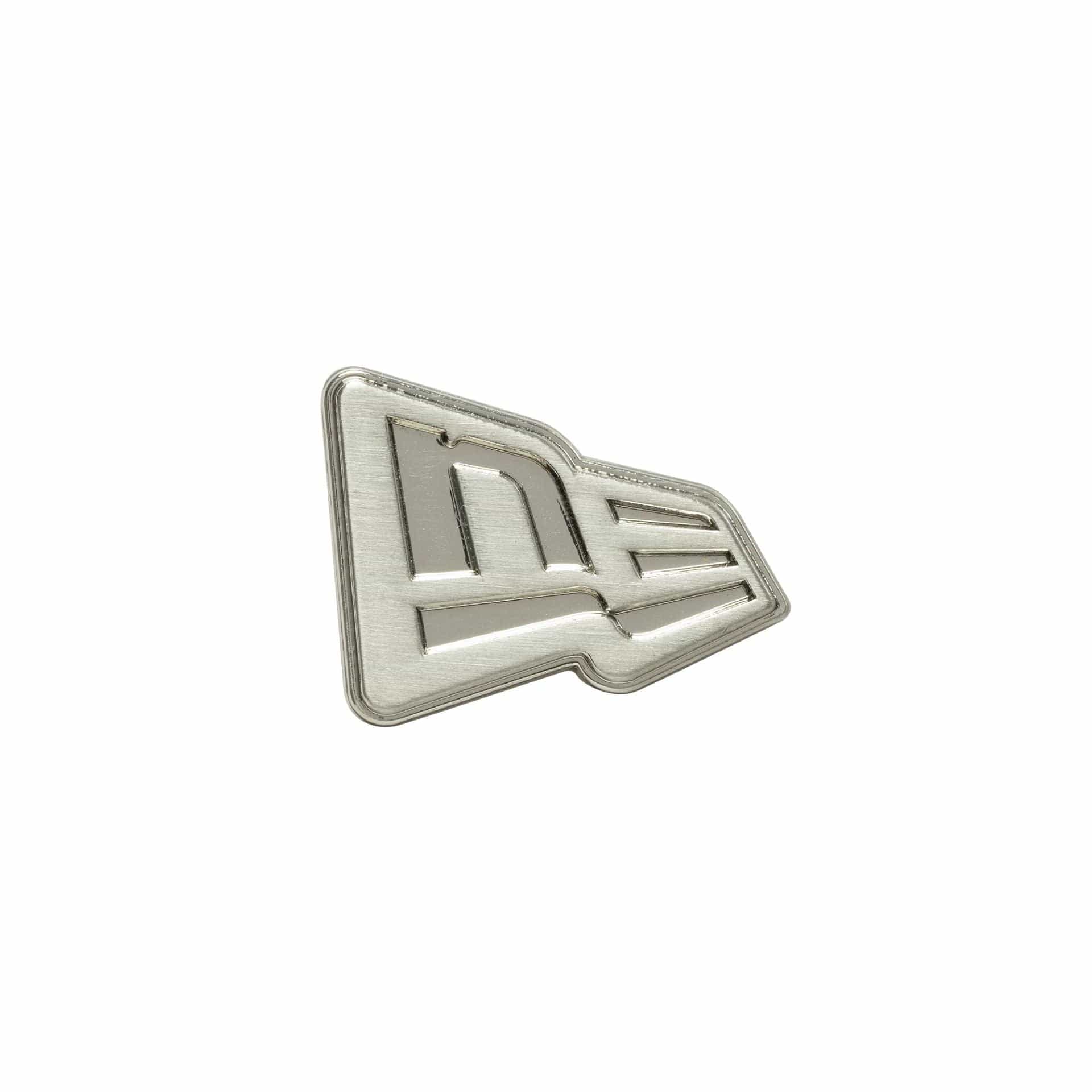 This is a New Era Flag Silver Pin Badge 1