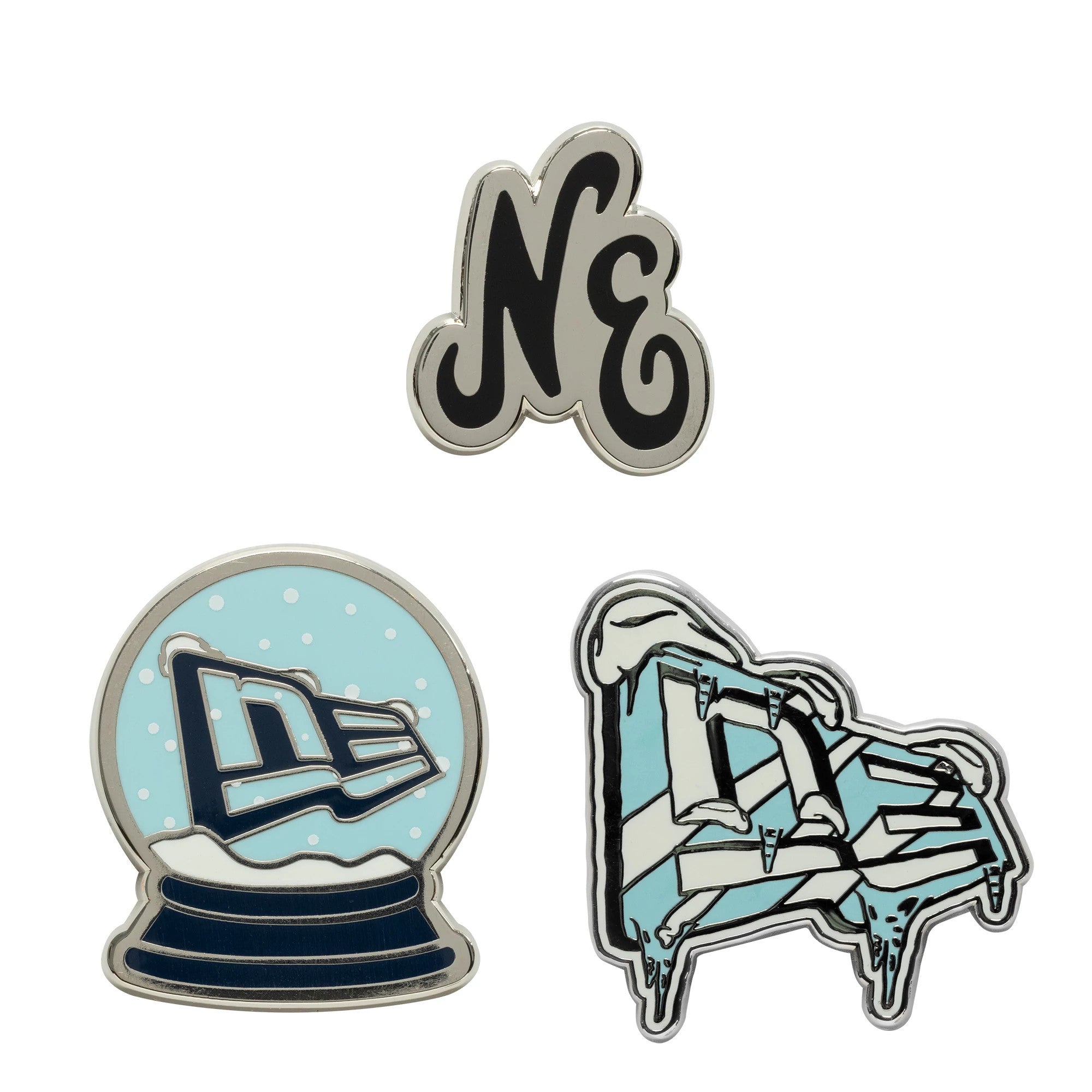 This is a New Era 3 Pin Gift Set Multi Pin Badge 1