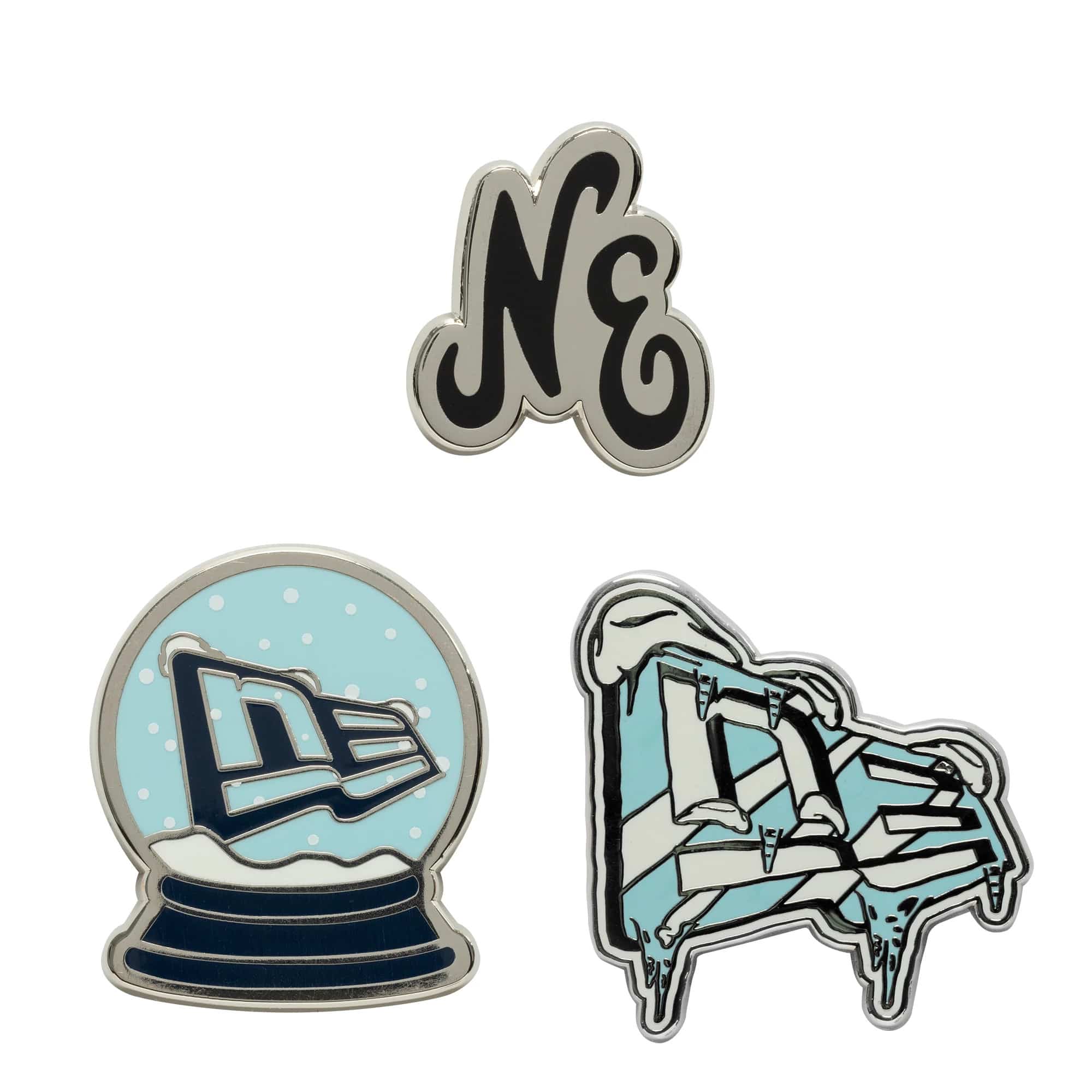 This is a New Era 3 Pin Gift Set Multi Pin Badge 1