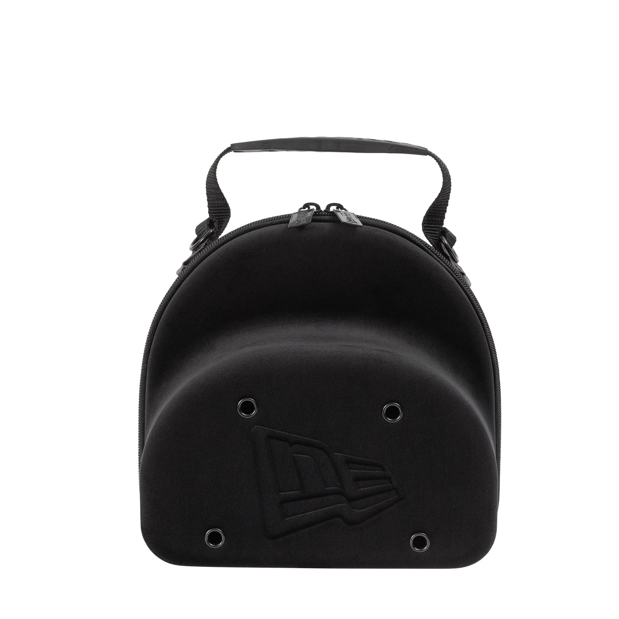 This is a New Era Velour Black 2Pk 59FIFTY Cap Carrier 1
