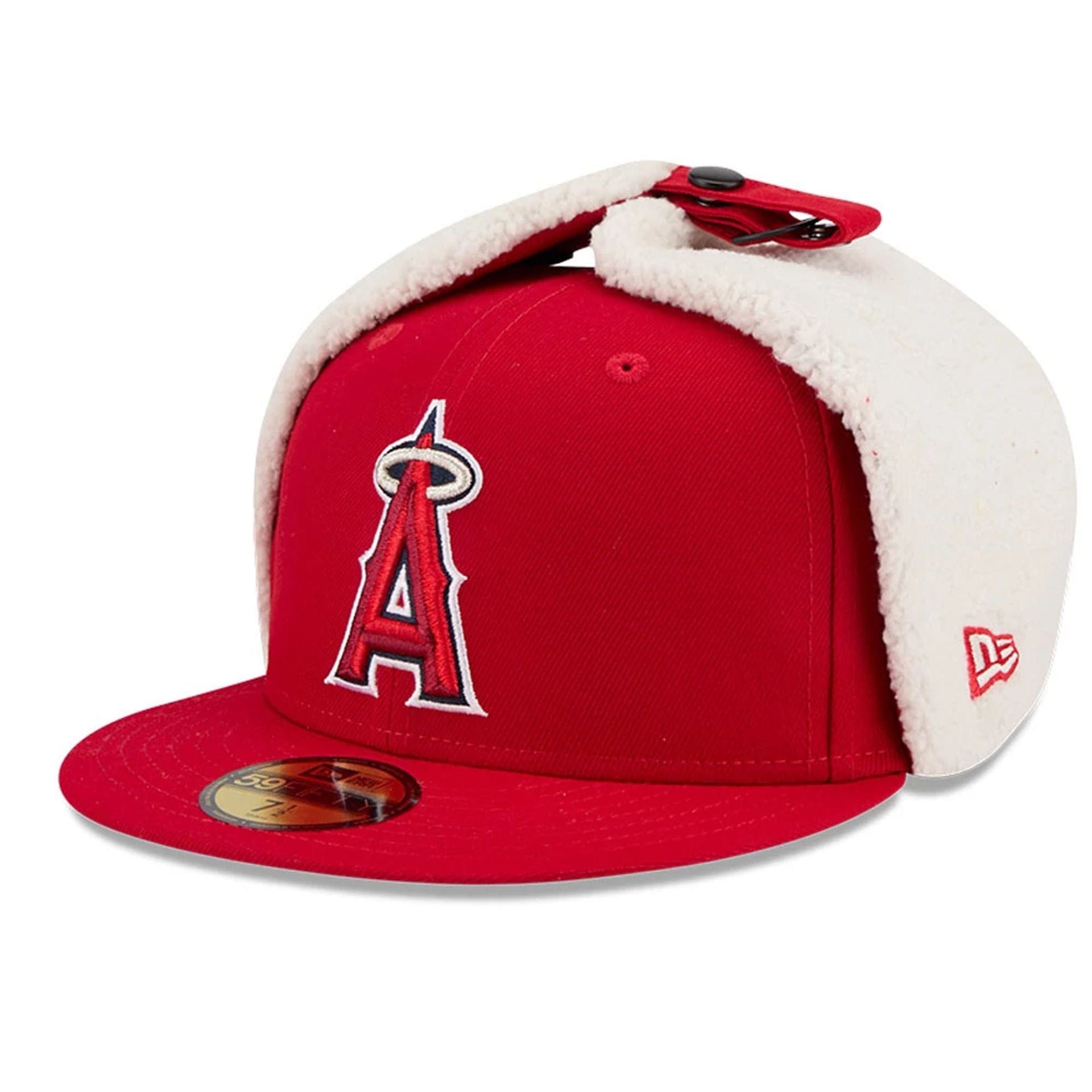 This is a LA Angels MLB Classic Red Dogear 59FIFTY Fitted Cap 1