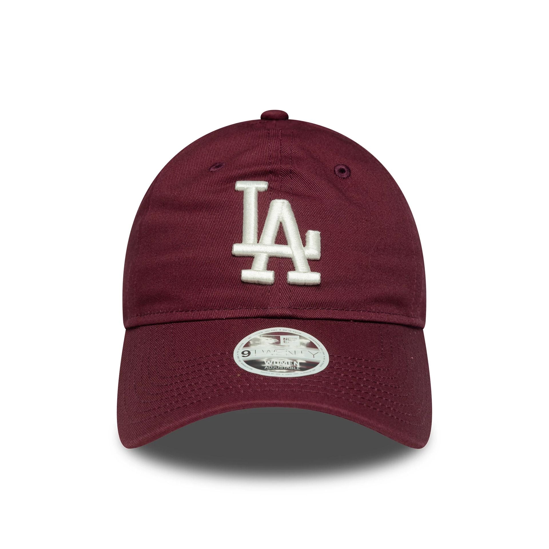 This is a LA Dodgers Womens MLB League Essential Dark Red 9TWENTY Adjustable Cap 2