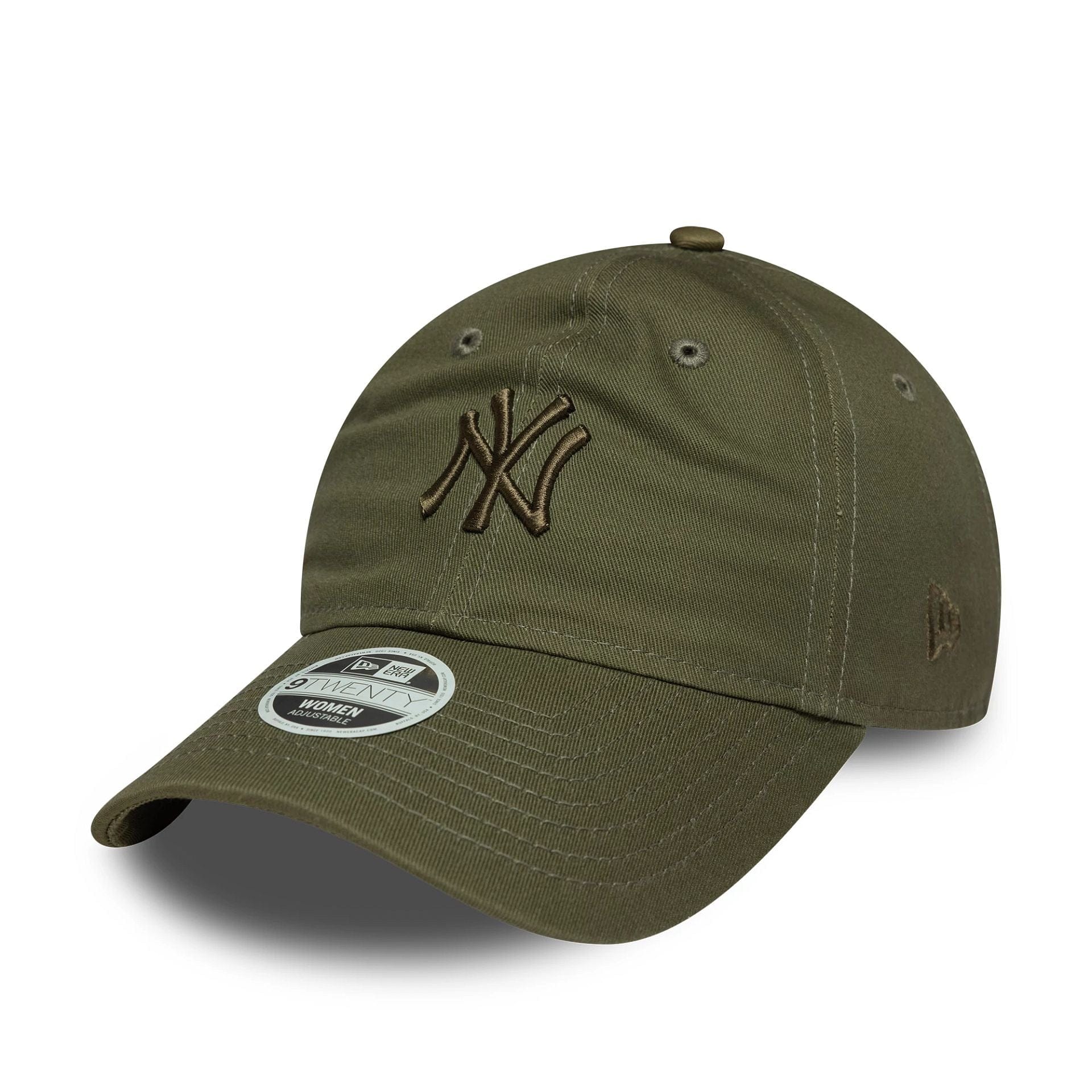 This is a New York Yankees Womens MLB League Essential Midi Dark Green 9TWENTY Adjustable Cap 1