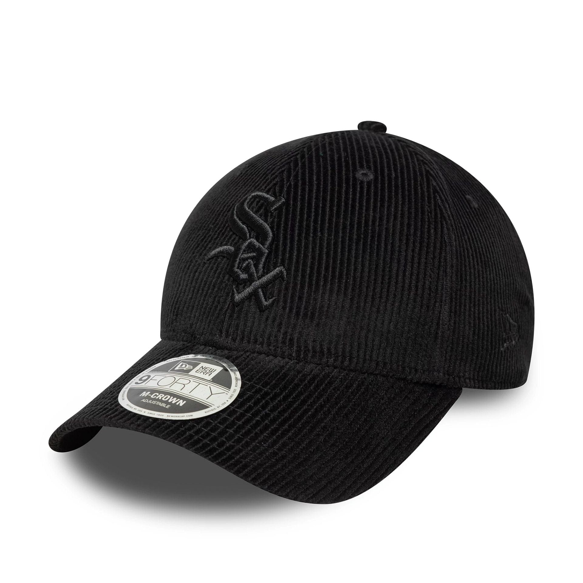 This is a Chicago White Sox MLB Cord Black 9FORTY M-Crown Adjustable Cap 1