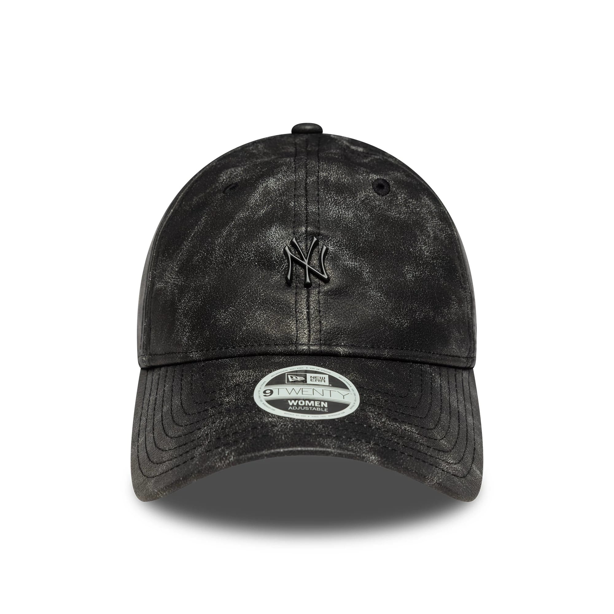 This is a New York Yankees Womens MLB Worn PU Black 9TWENTY Adjustable Cap 2