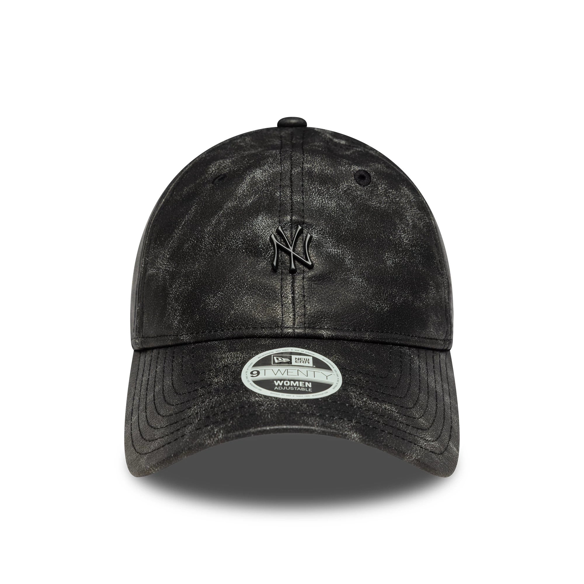 This is a New York Yankees Womens MLB Worn PU Black 9TWENTY Adjustable Cap 2