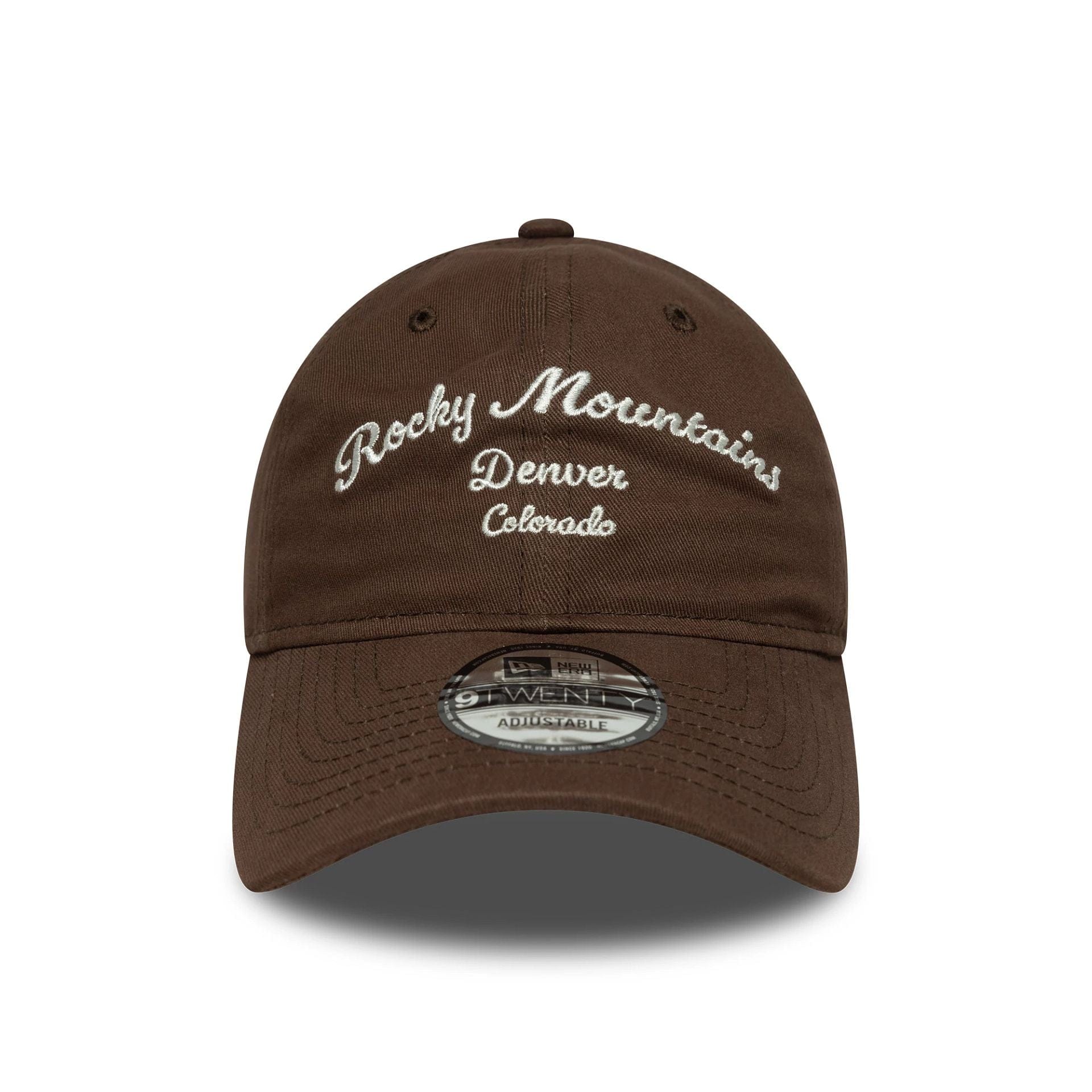 This is a New Era Wordmark Dark Brown 9TWENTY Adjustable Cap 2