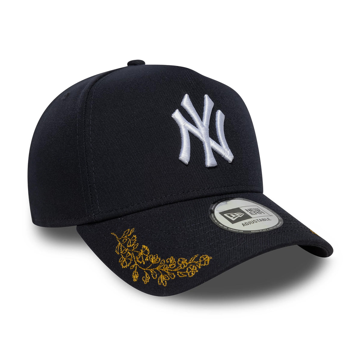 This is a New York Yankees MLB Tonal Icon Navy 9FORTY E-Frame Adjustable Cap 3