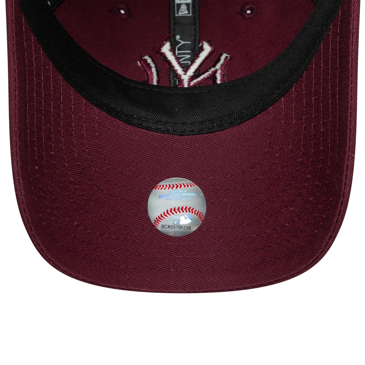 This is a New York Yankees Youth MLB League Essential Dark Red 9TWENTY Adjustable Cap 5