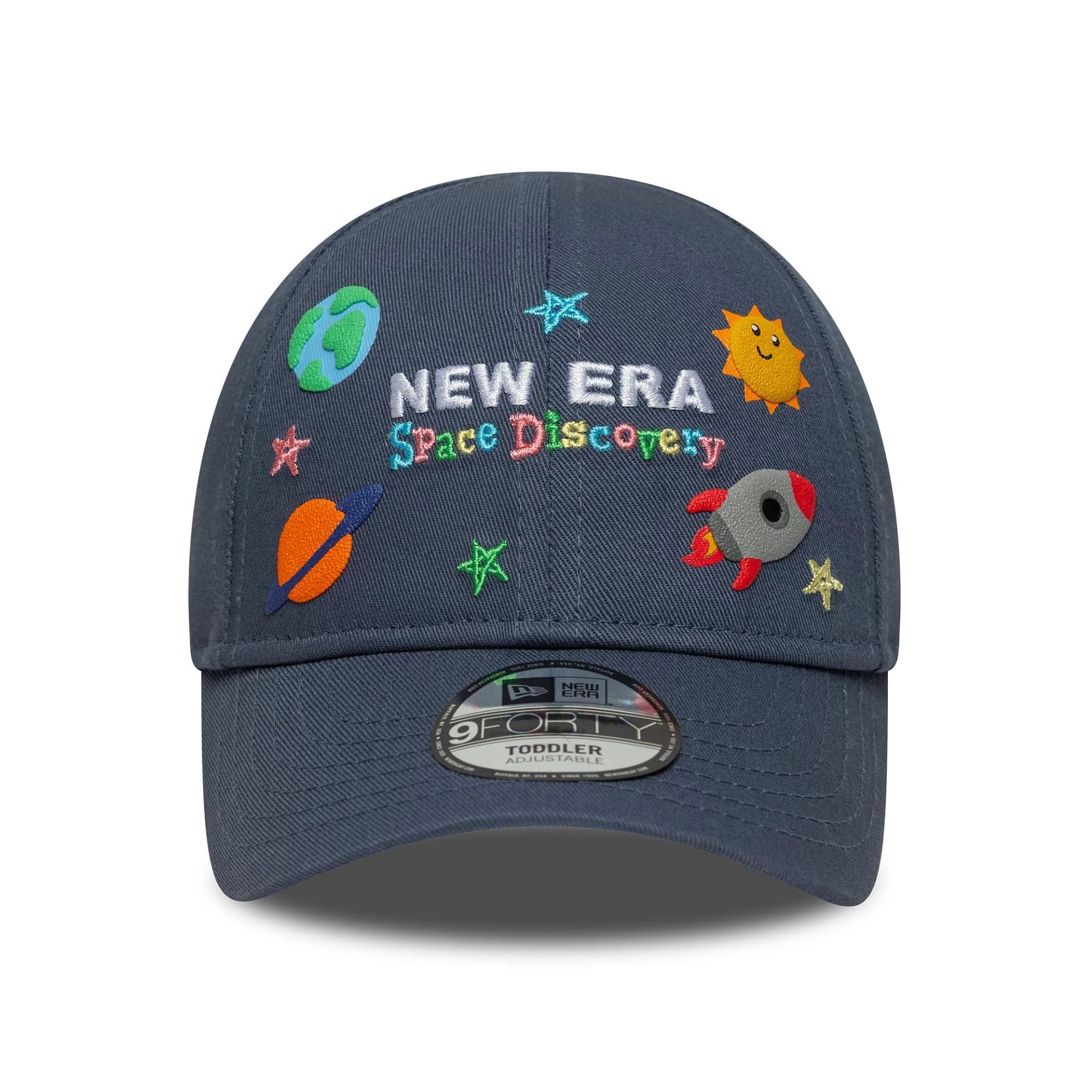 This is a Toddler New Era Space Icon Dark Blue 9FORTY Adjustable Cap 2